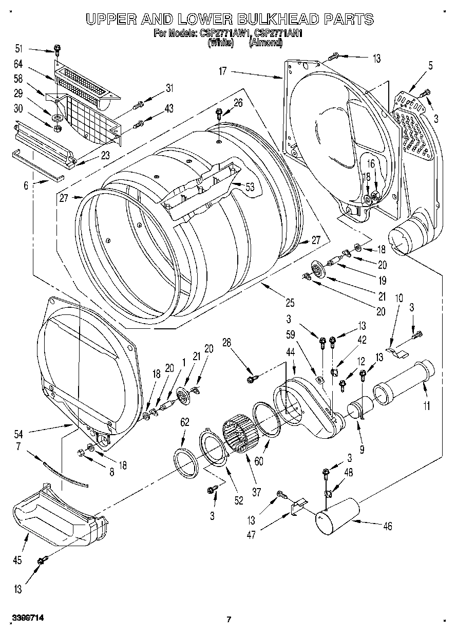 06 - UPPER AND LOWER BULKHEAD, LIT/OPTIONAL
