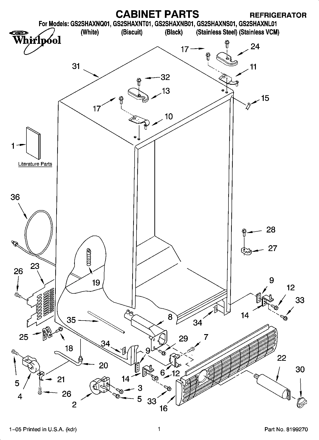 01 - CABINET PARTS