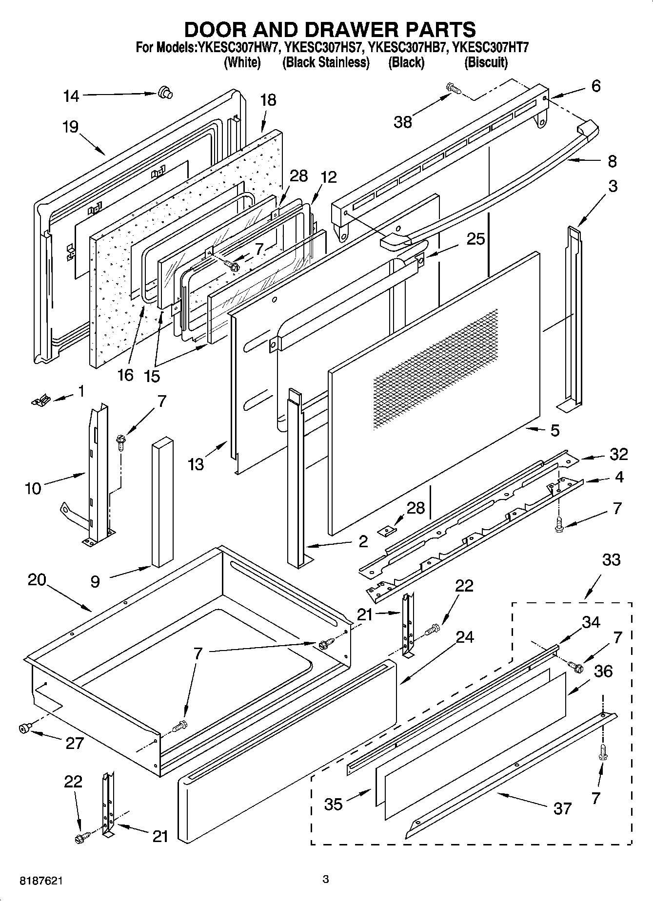 02 - DOOR AND DRAWER PARTS