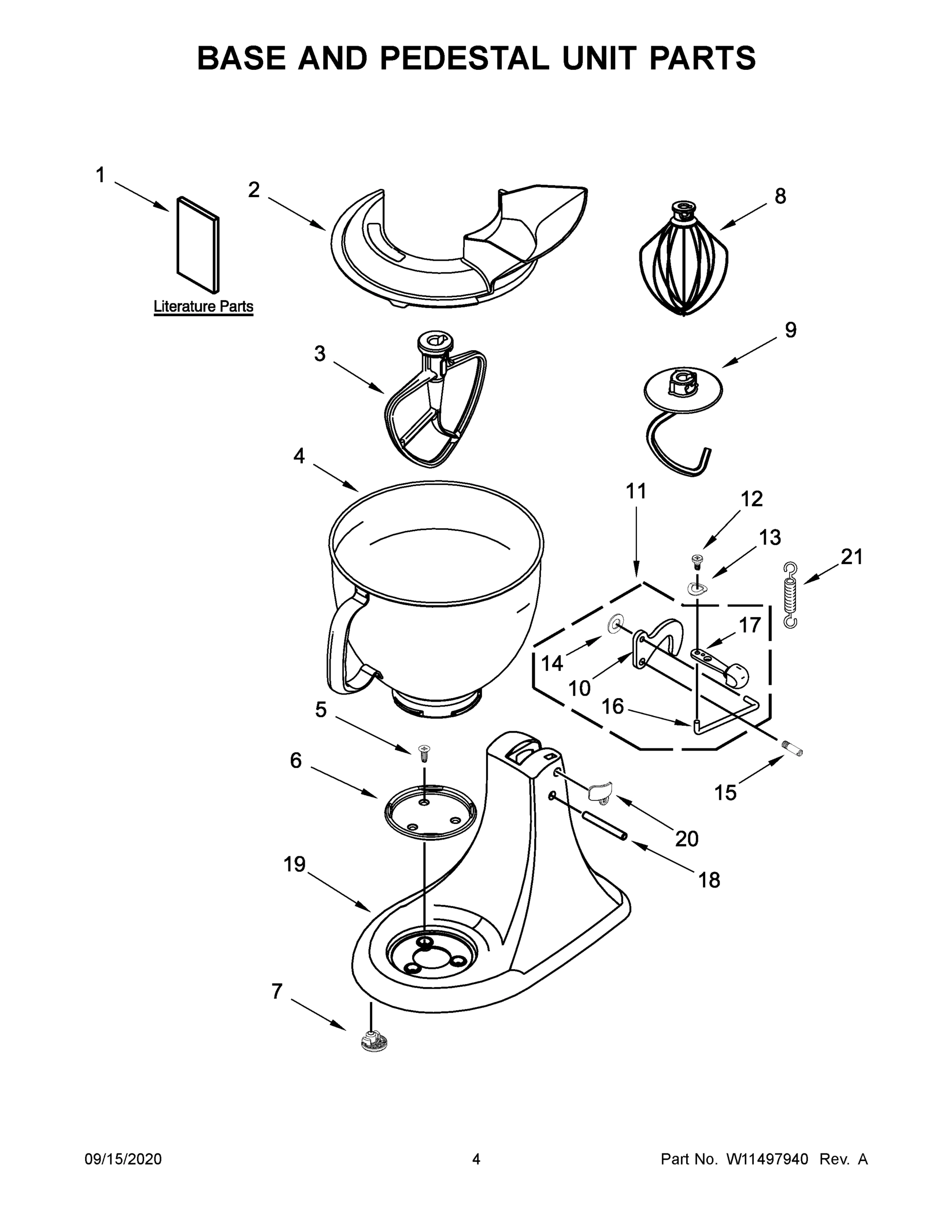 03 - BASE AND PEDESTAL UNIT PARTS