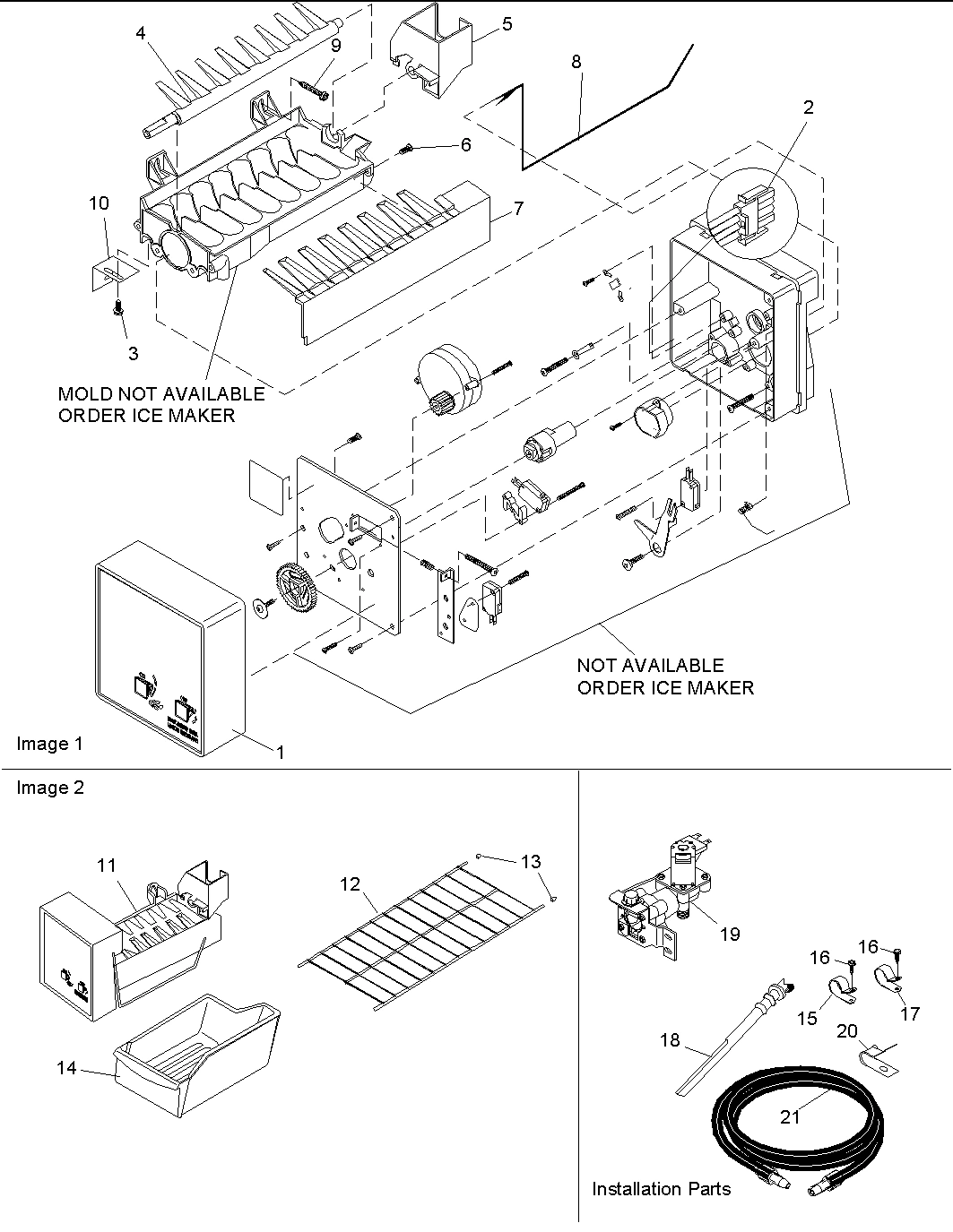 04 - Ice Maker Assy & Parts