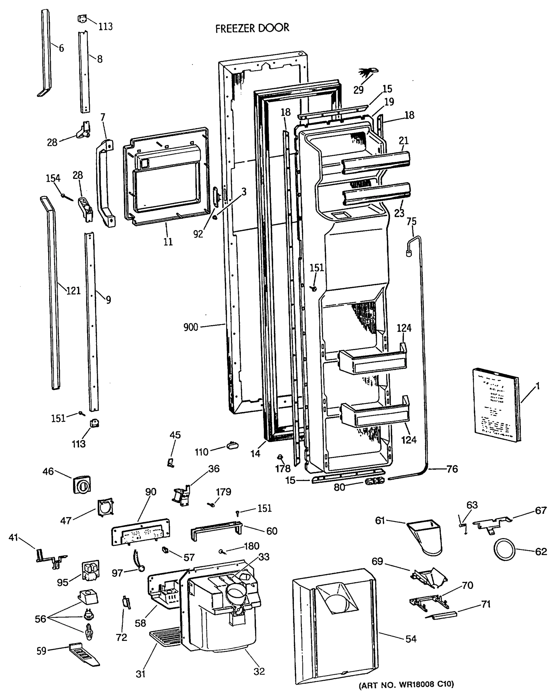 FREEZER DOOR