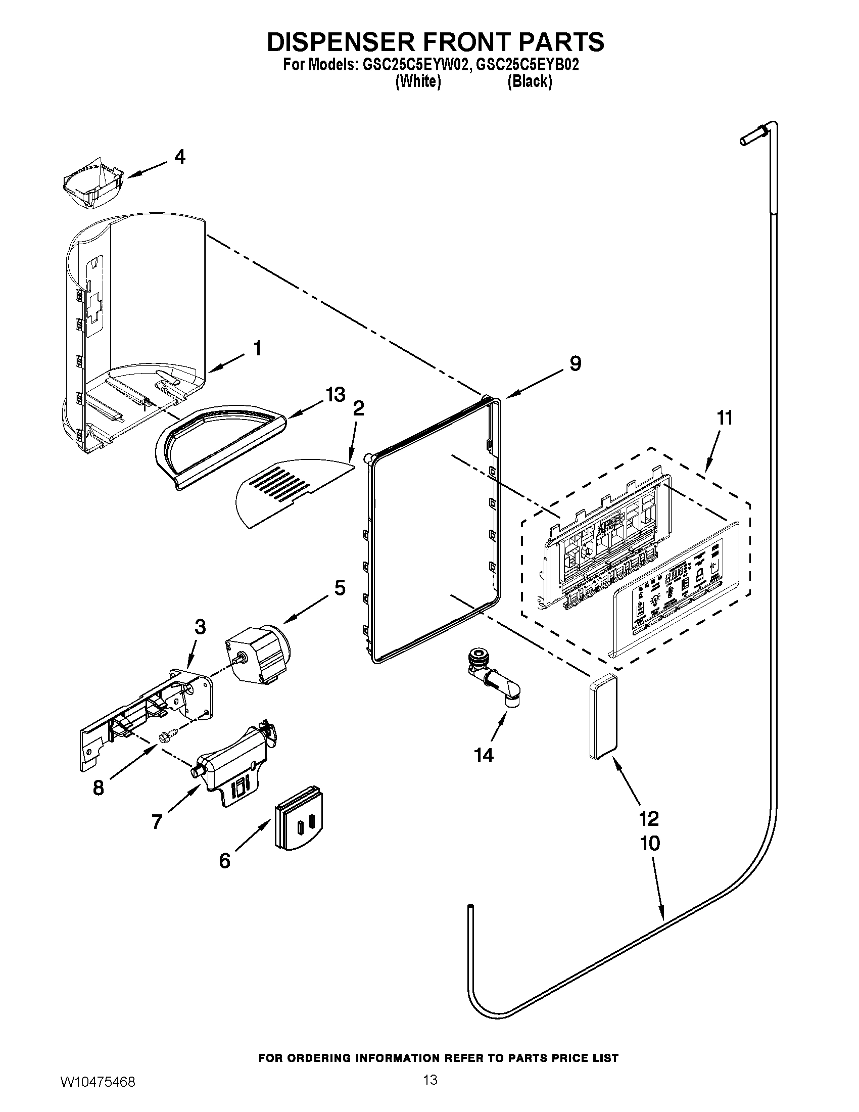 08 - DISPENSER FRONT PARTS