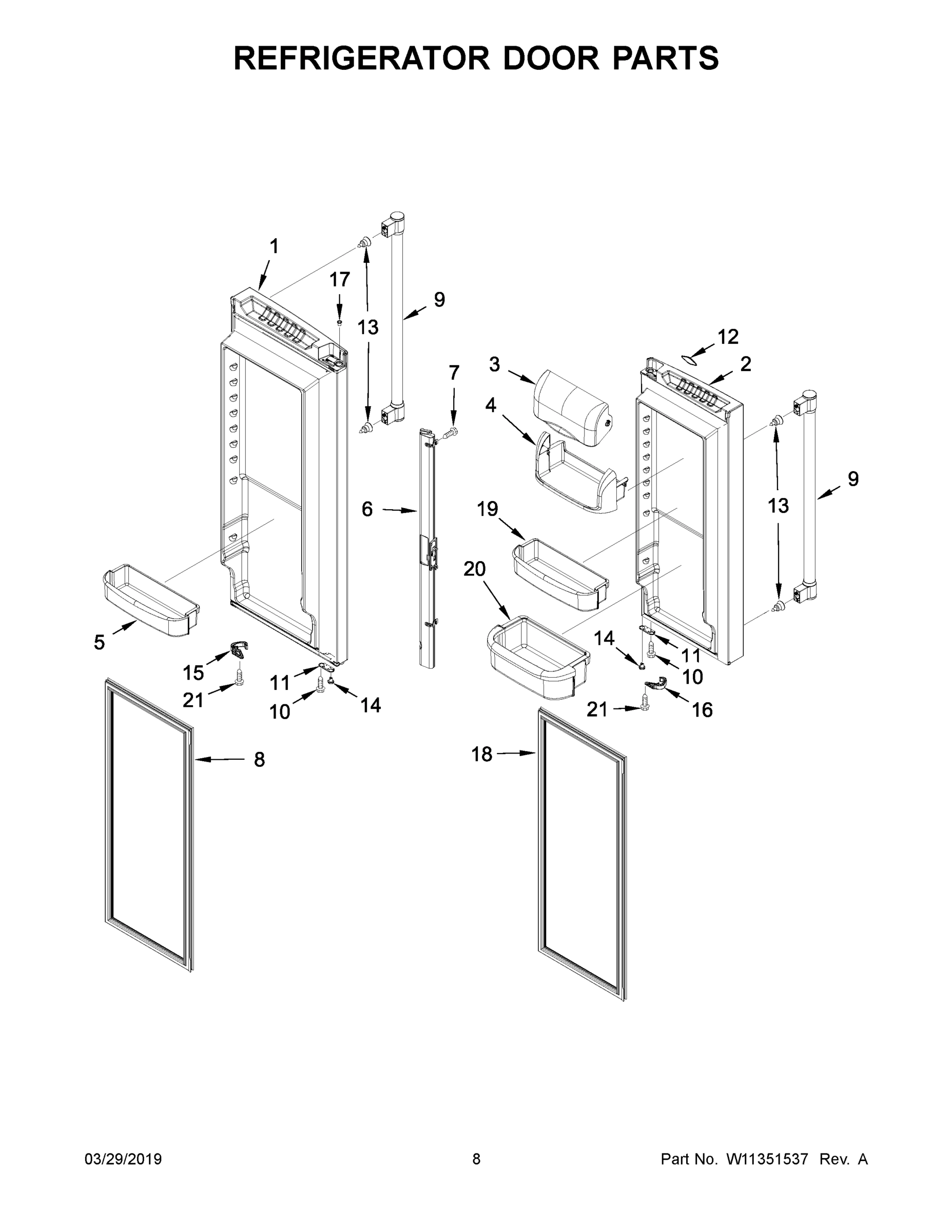 05 - REFRIGERATOR DOOR PARTS