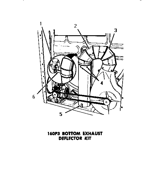 03 - 160P3 BOTTOM EXHAUST DEFLECTOR KIT