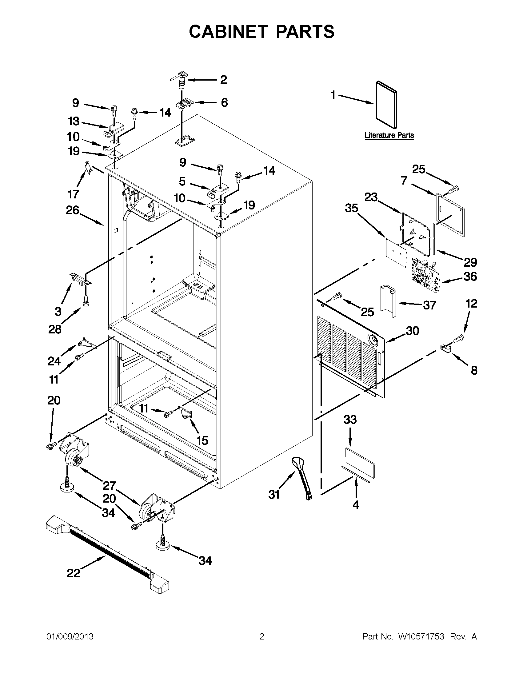 01 - CABINET PARTS