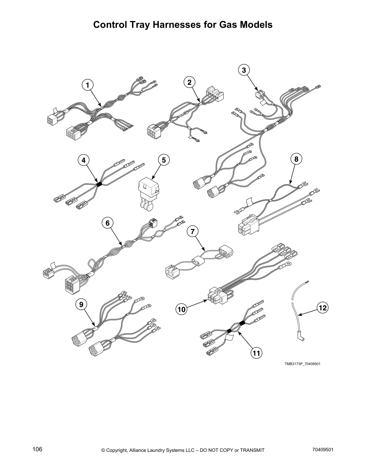 Control Tray Harnesses for Gas Models
