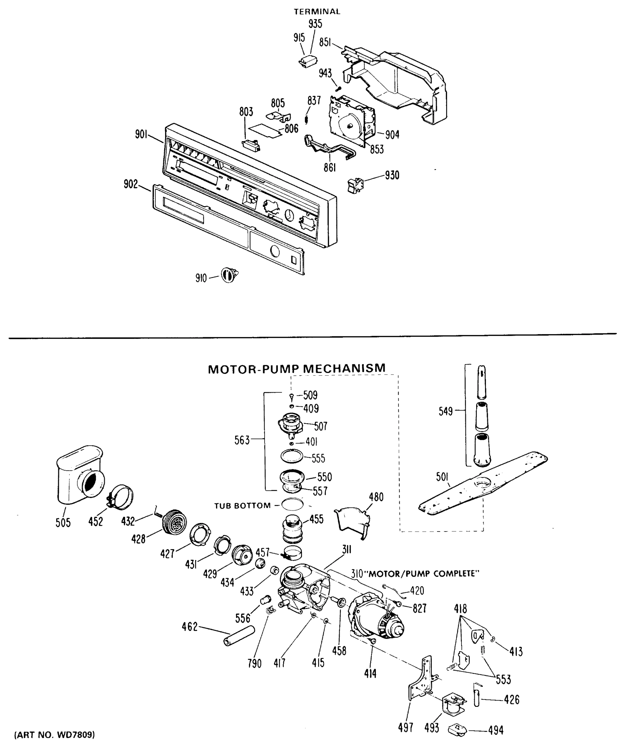 MOTOR-PUMP MECHANISM