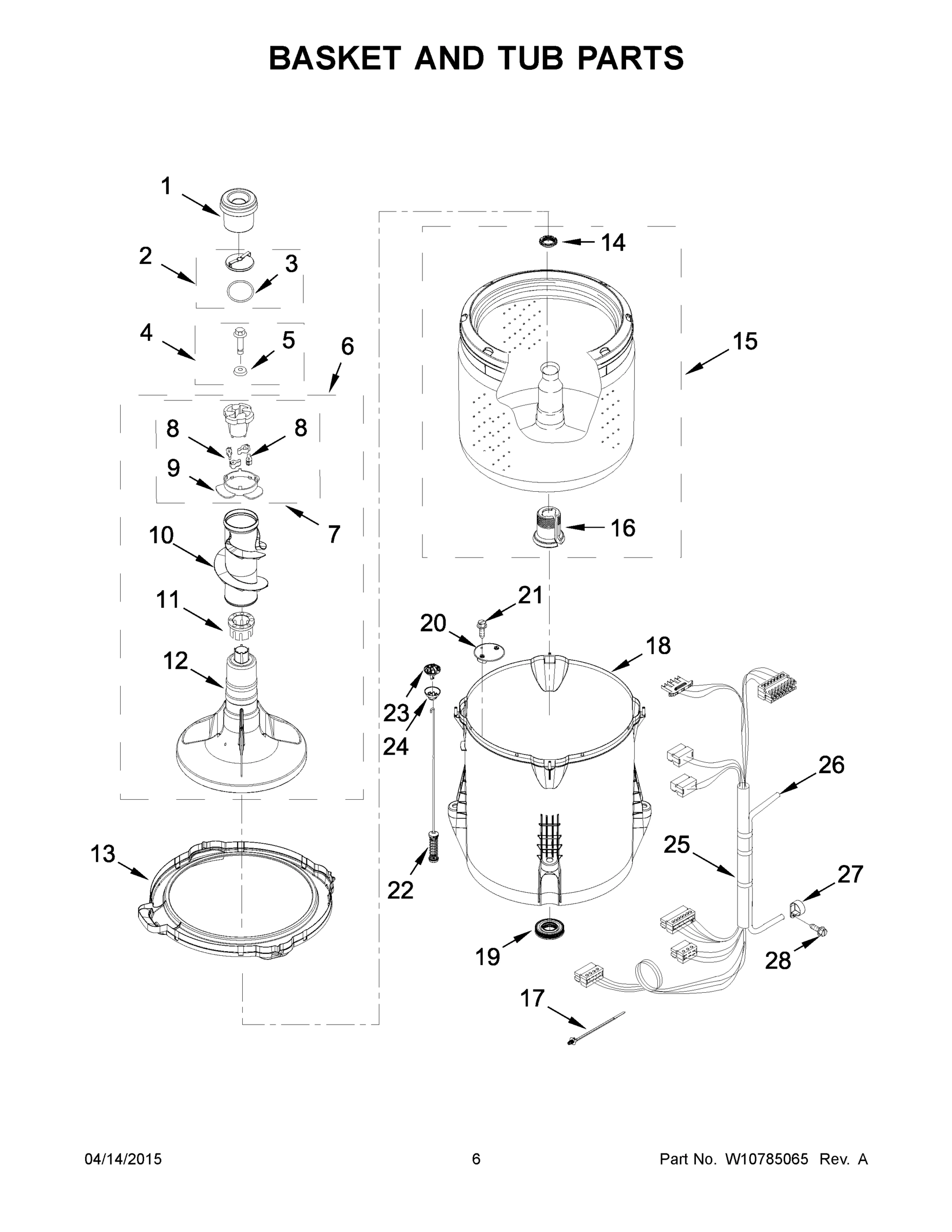 04 - BASKET AND TUB PARTS