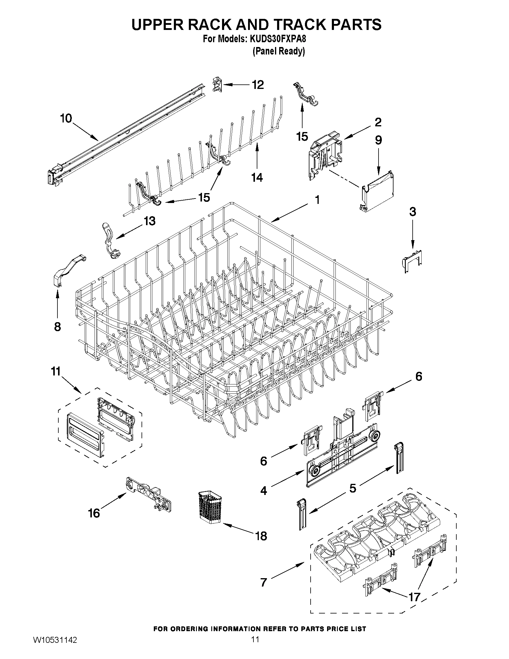 09 - UPPER RACK AND TRACK PARTS