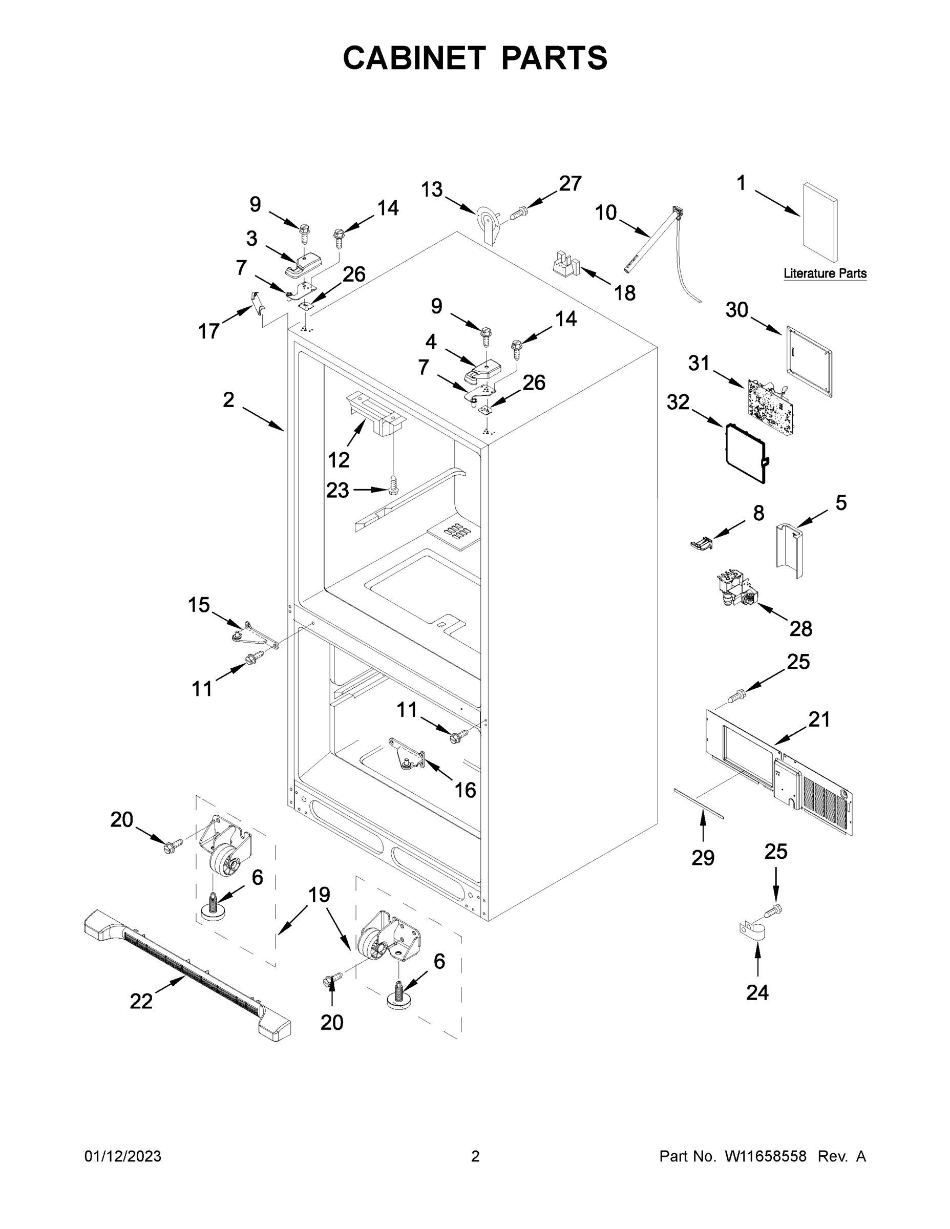 02 - CABINET PARTS