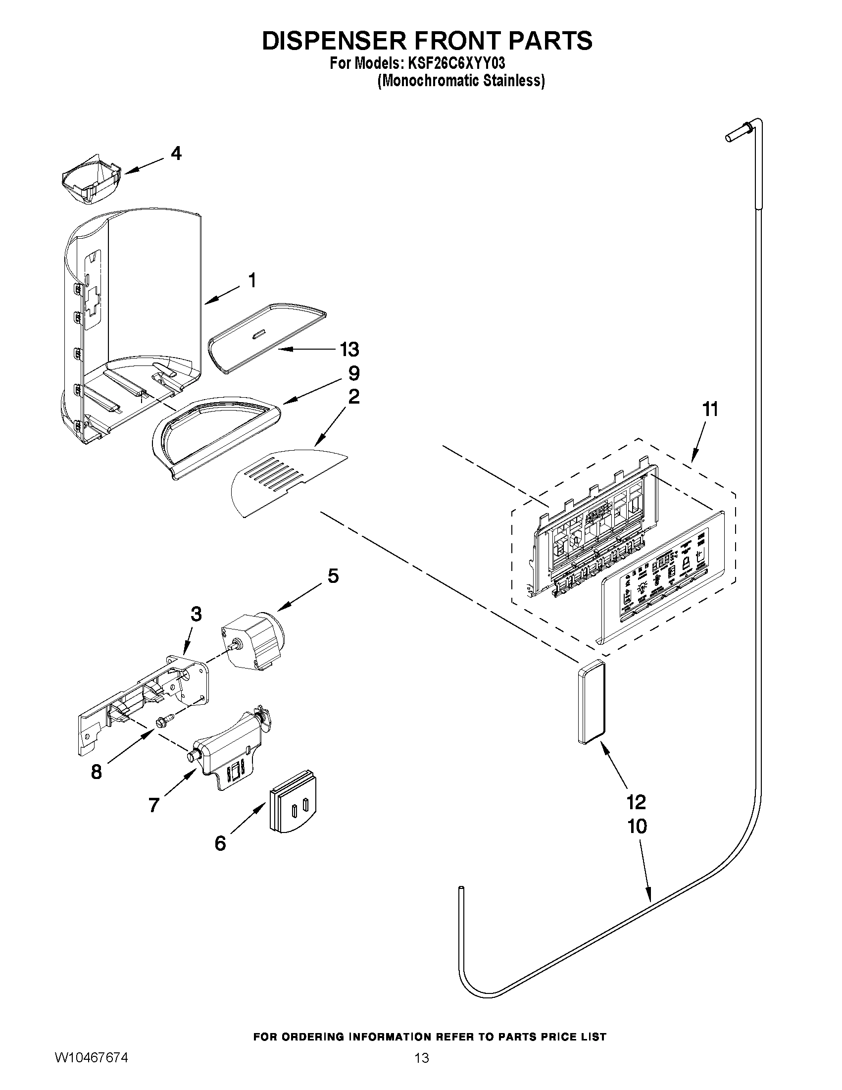 09 - DISPENSER FRONT PARTS