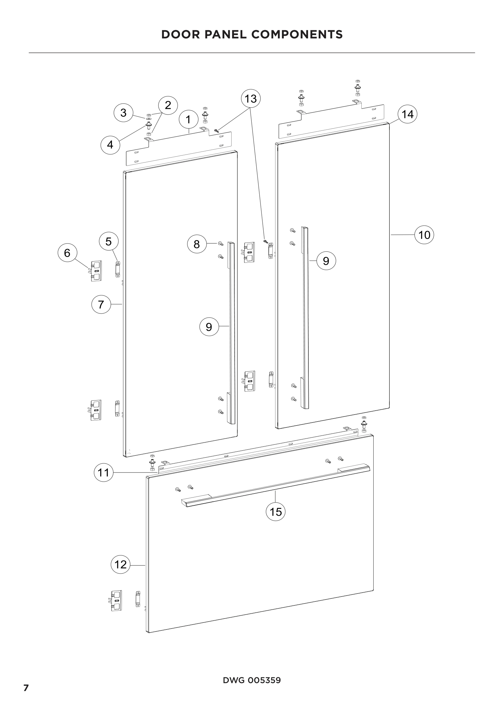 DOOR PANEL COMPONENTS
