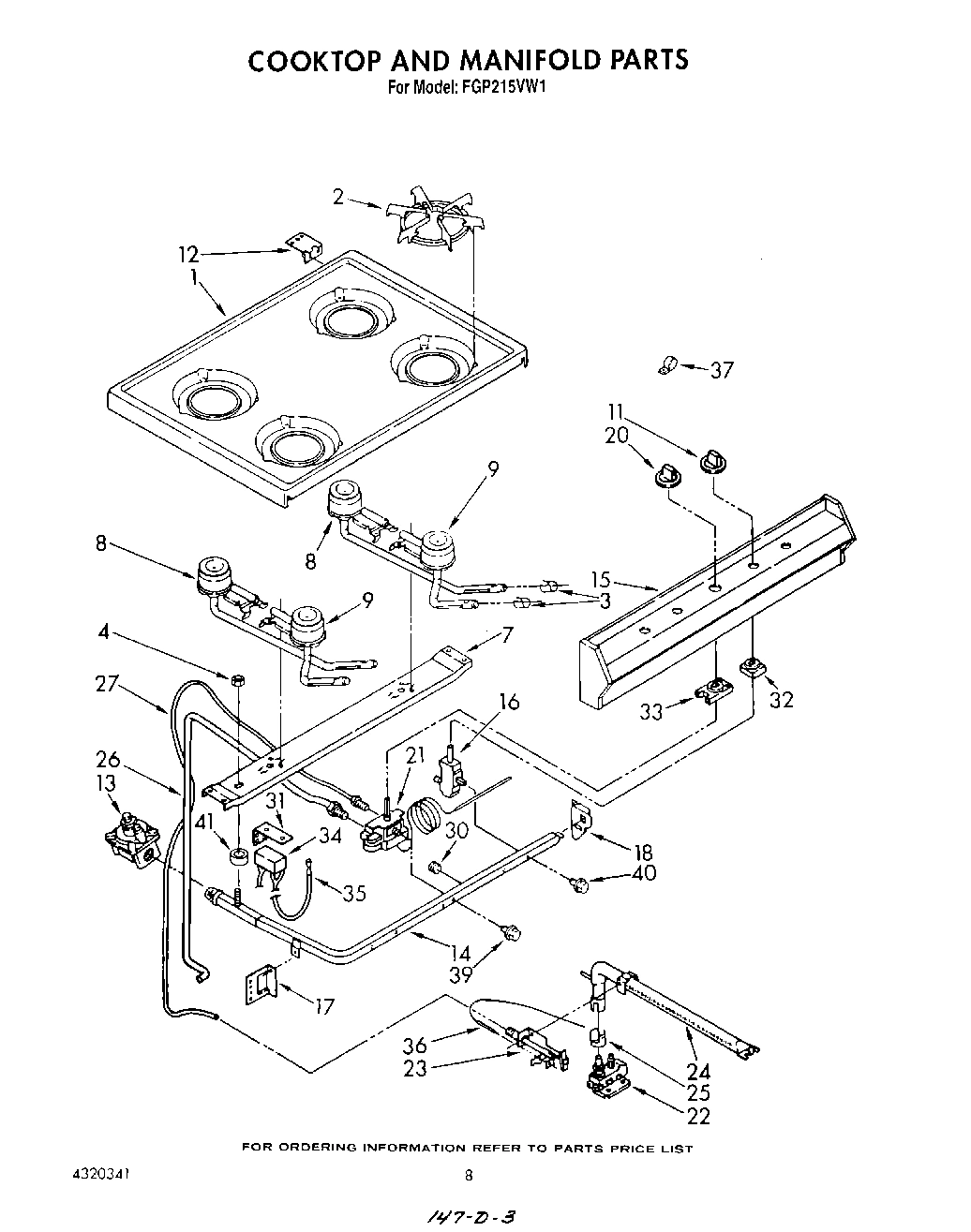 06 - COOKTOP AND MANIFOLD , LIT/OPTIONAL