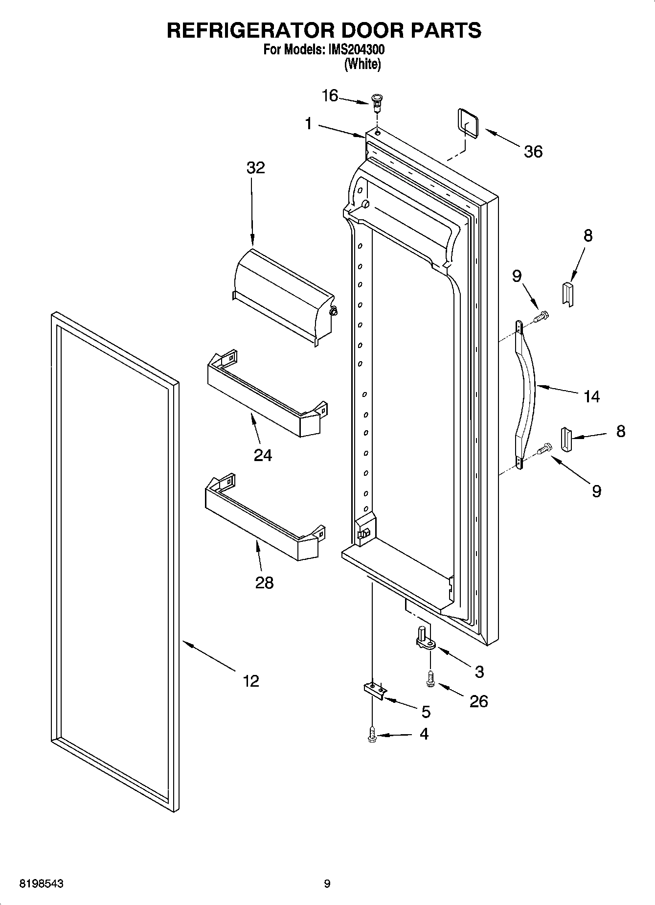 06 - REFRIGERATOR DOOR PARTS