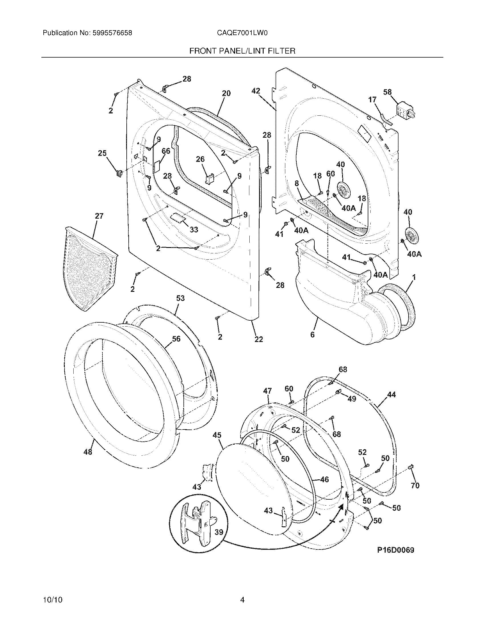 05 - FRONT PANEL/LINT FILTER