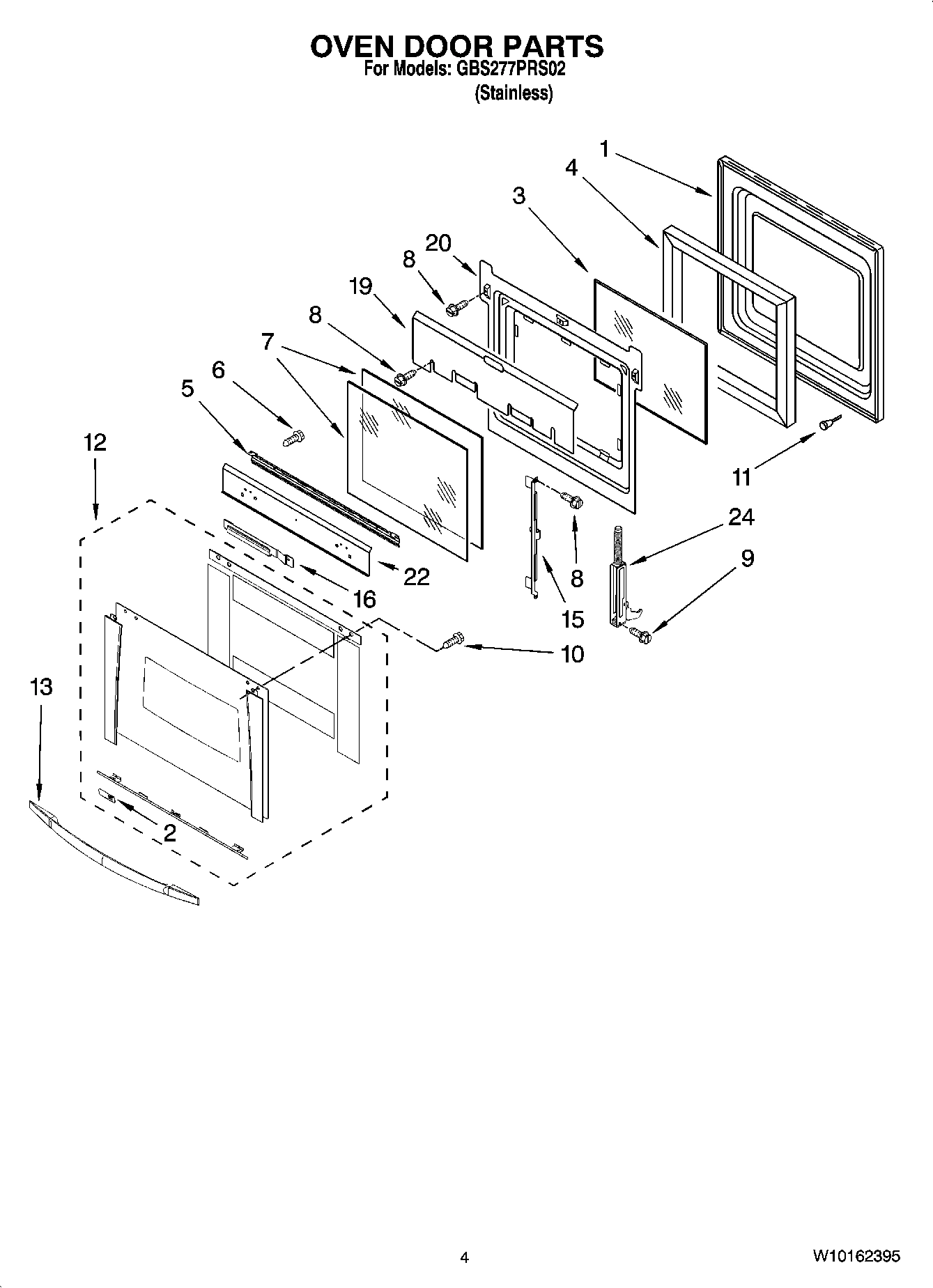 03 - OVEN DOOR PARTS