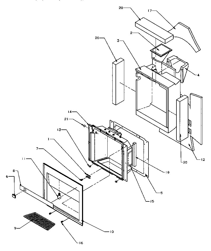 11 - ICE & WATER CAVITY ASSY