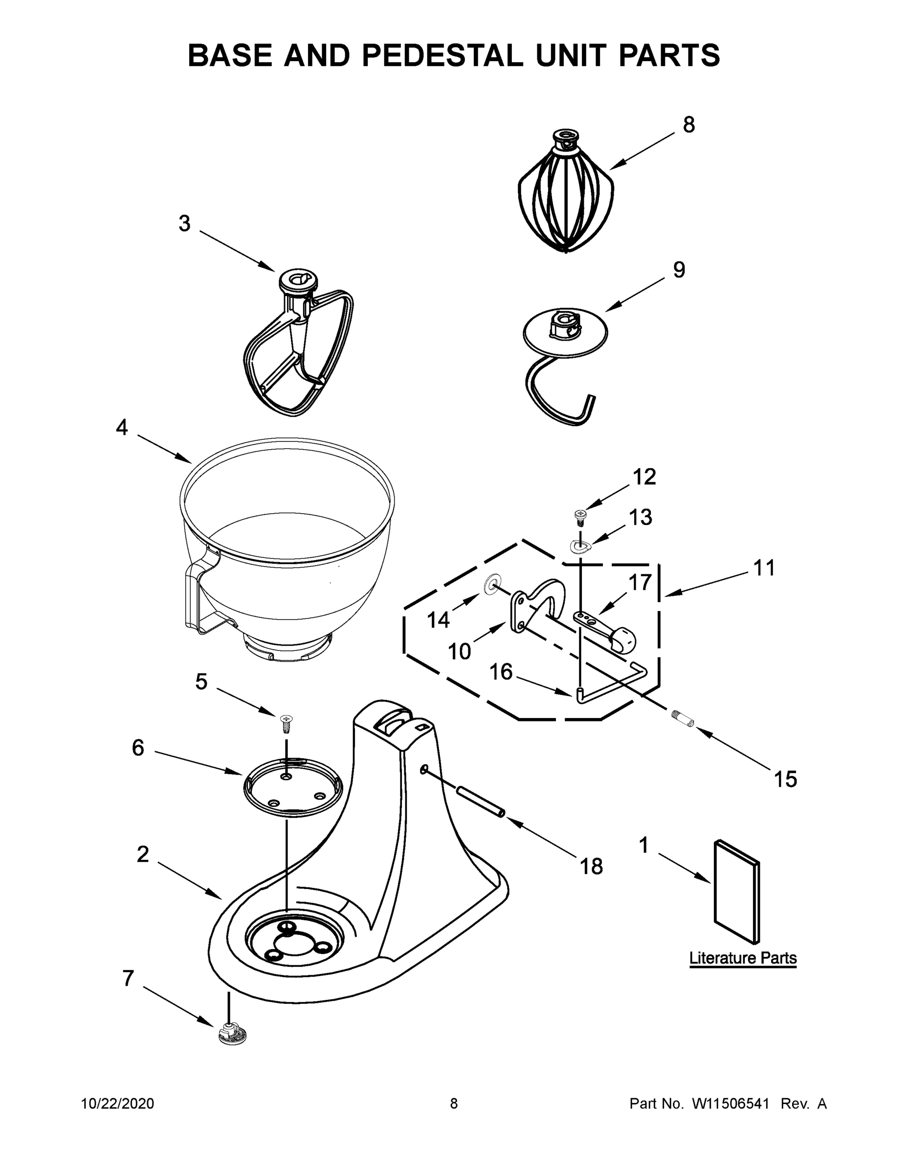 05 - BASE AND PEDESTAL UNIT PARTS