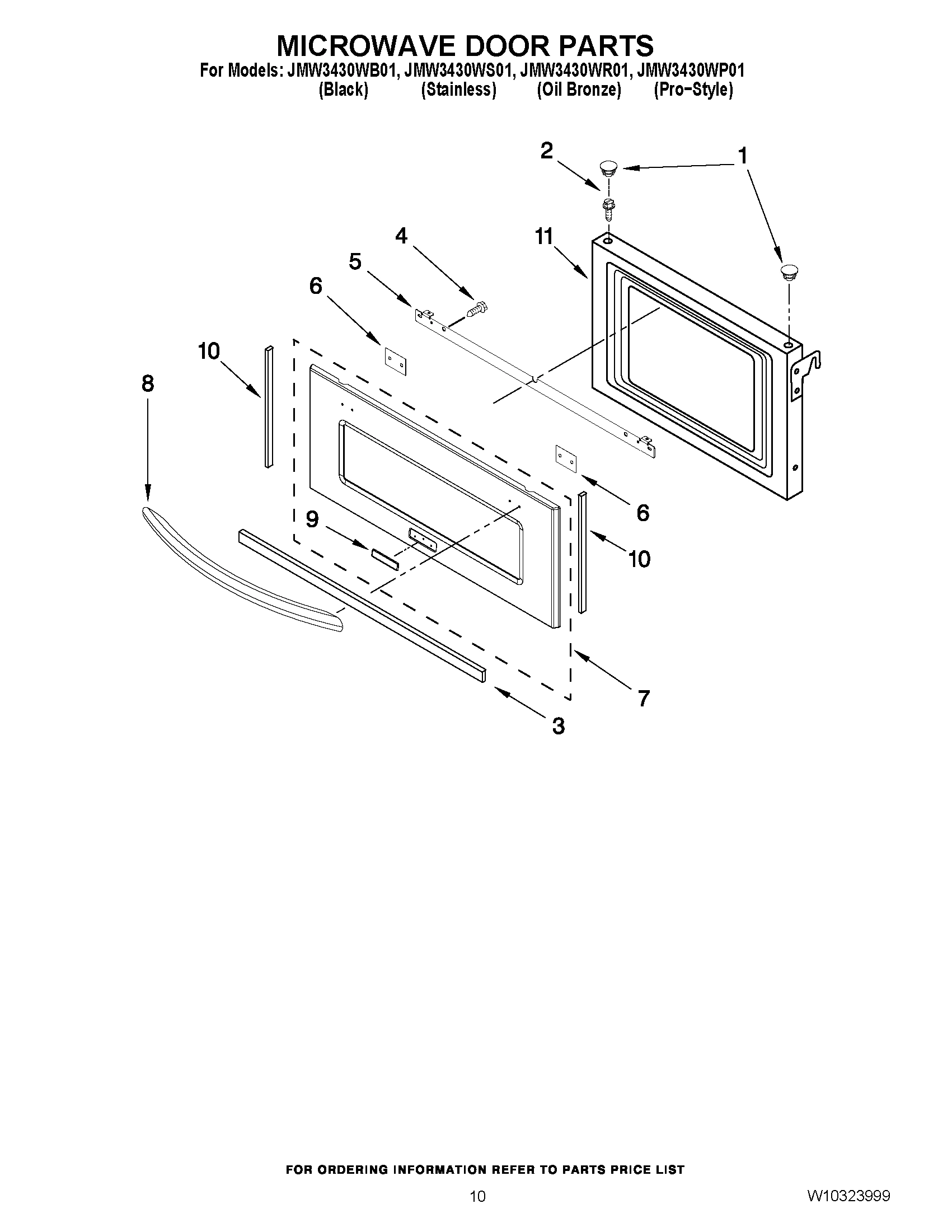 07 - MICROWAVE DOOR PARTS