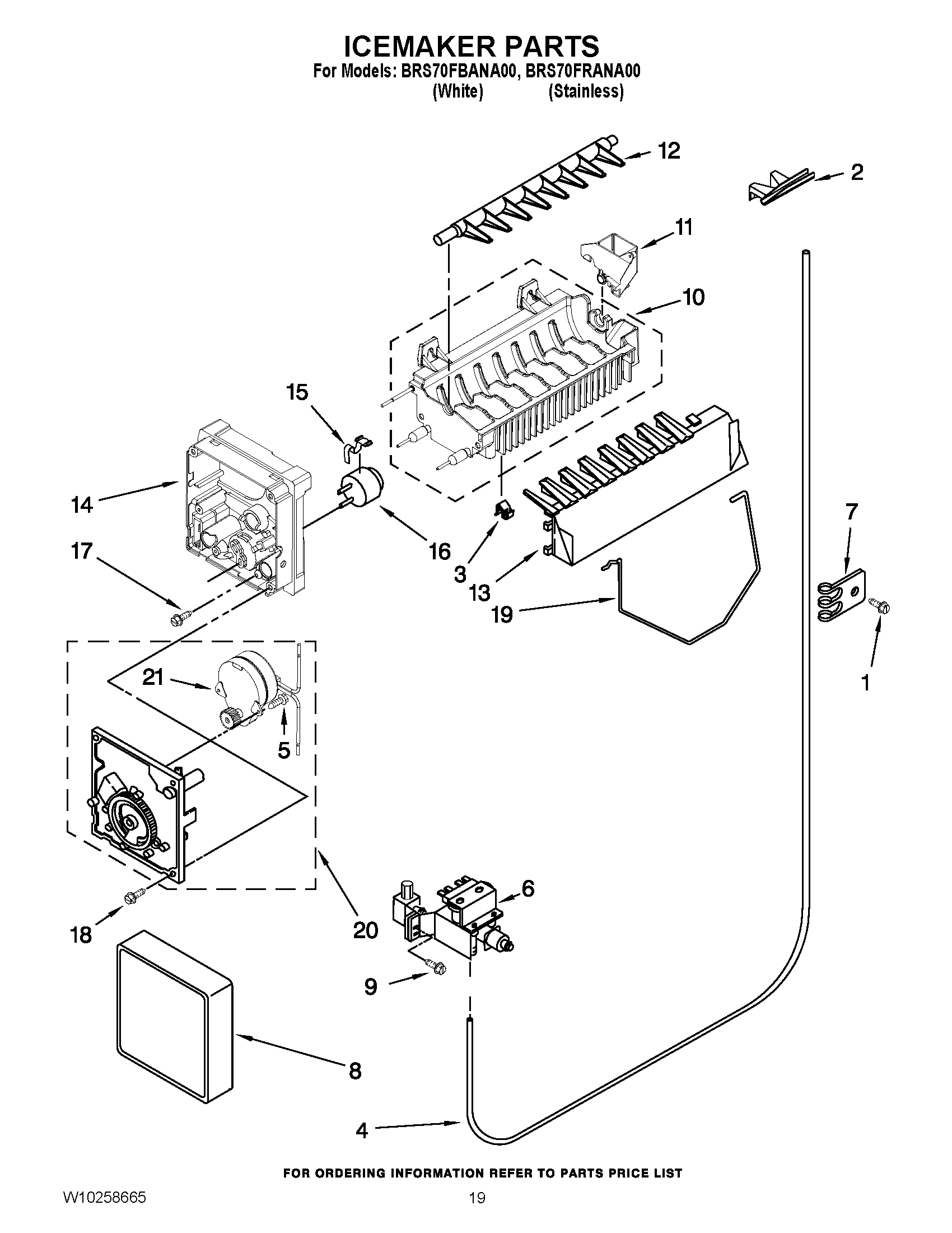 12 - ICEMAKER PARTS