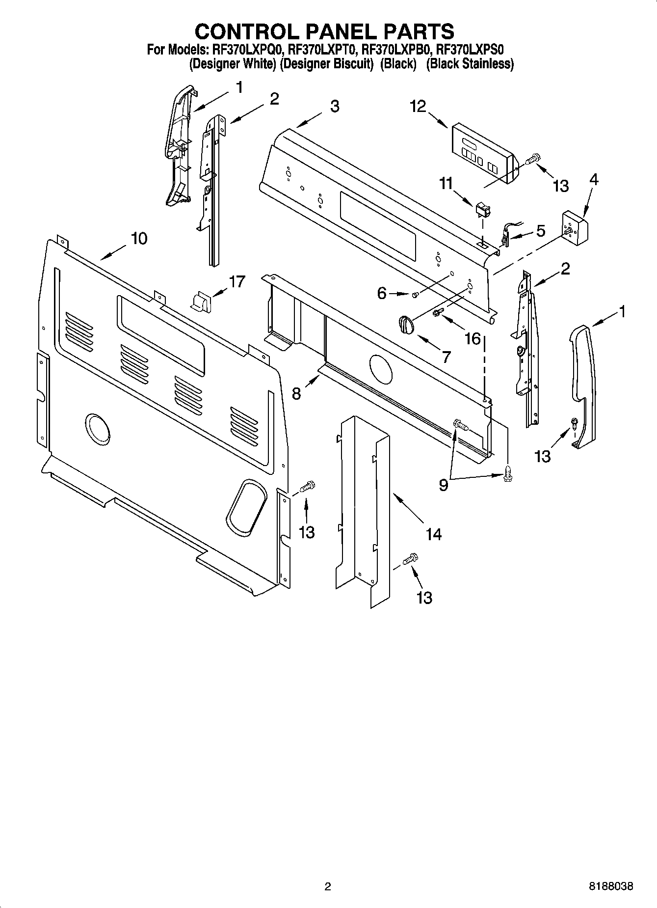 02 - CONTROL PANEL PARTS