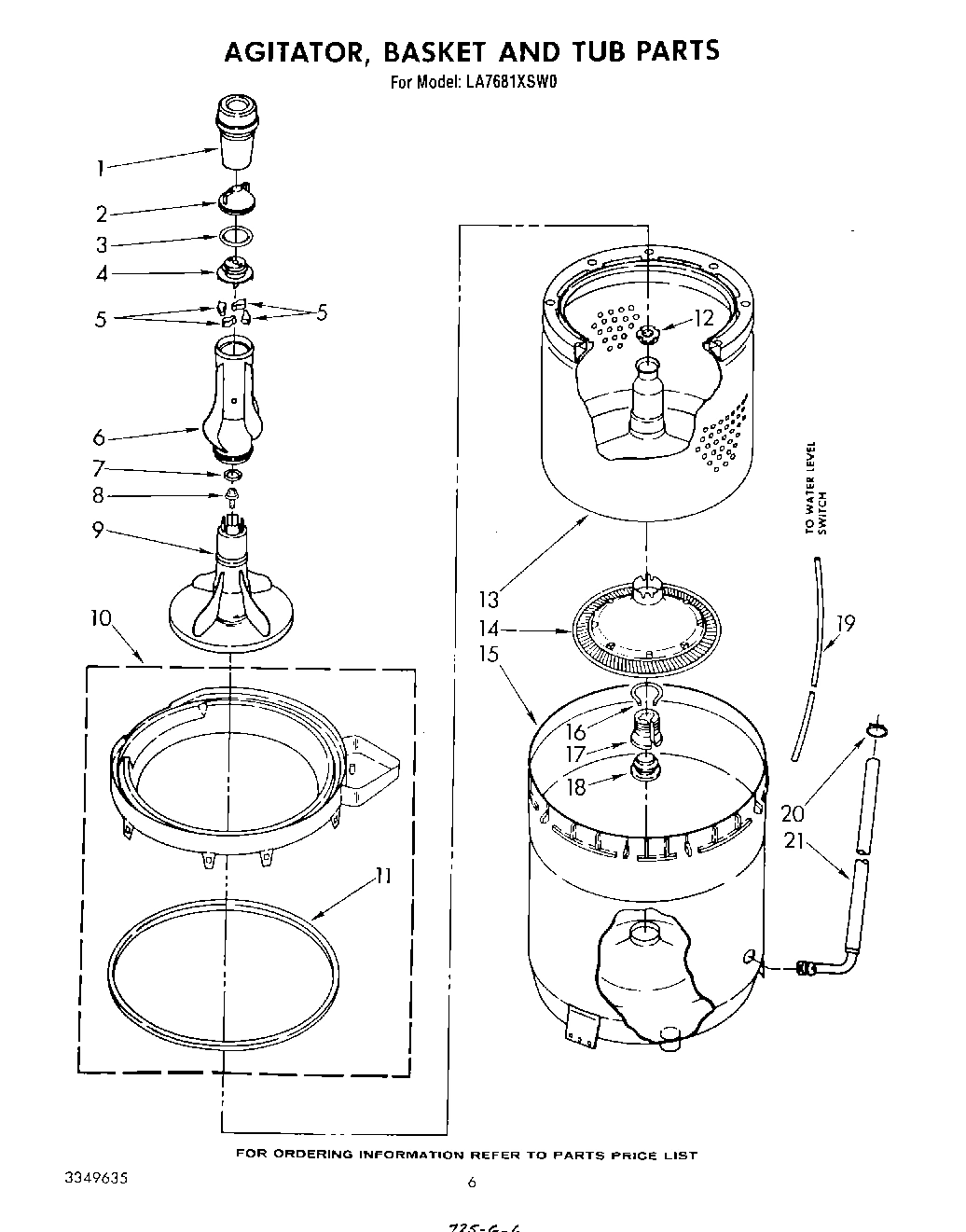 04 - AGITATOR, BASKET AND TUB