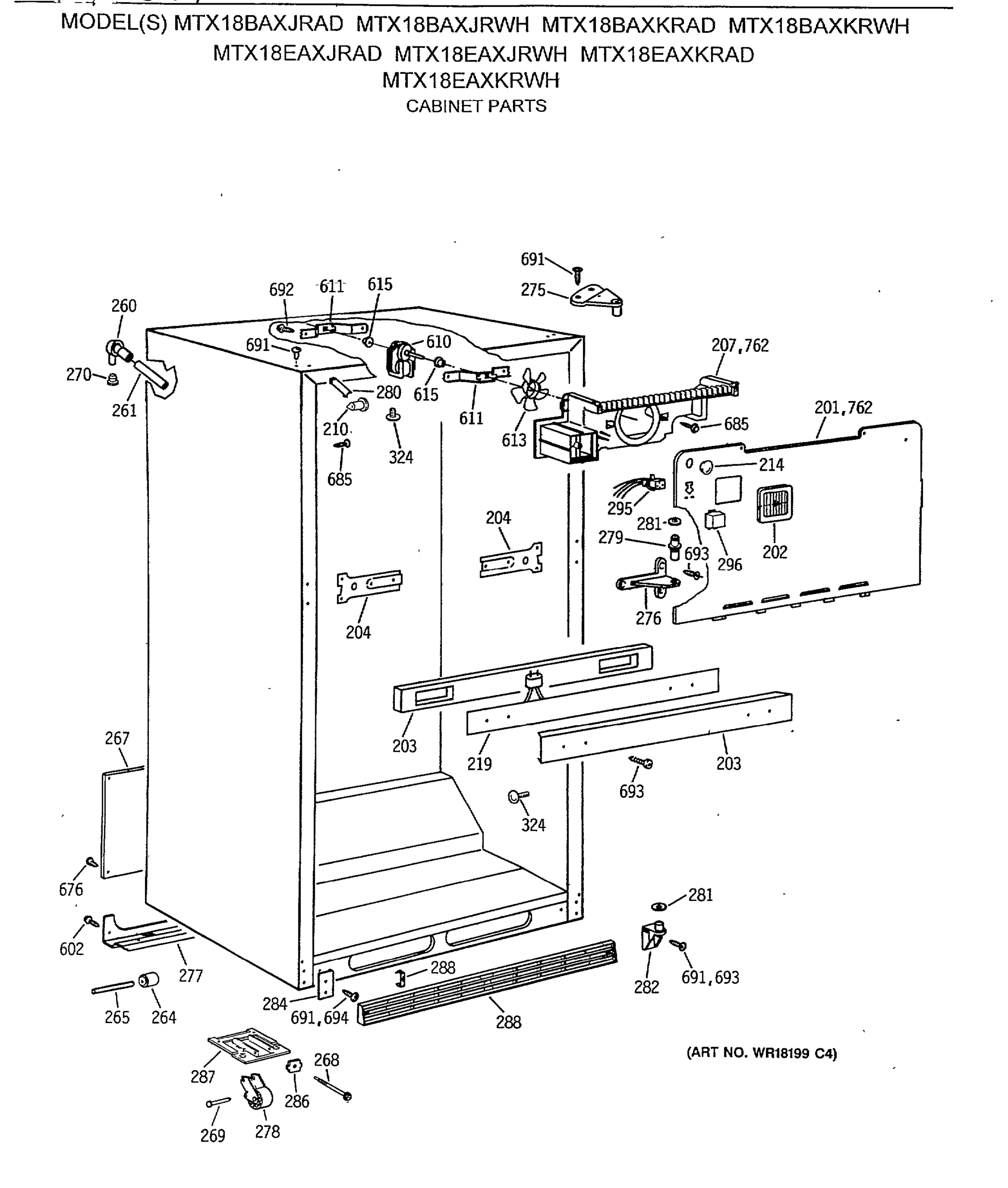 CABINET PARTS