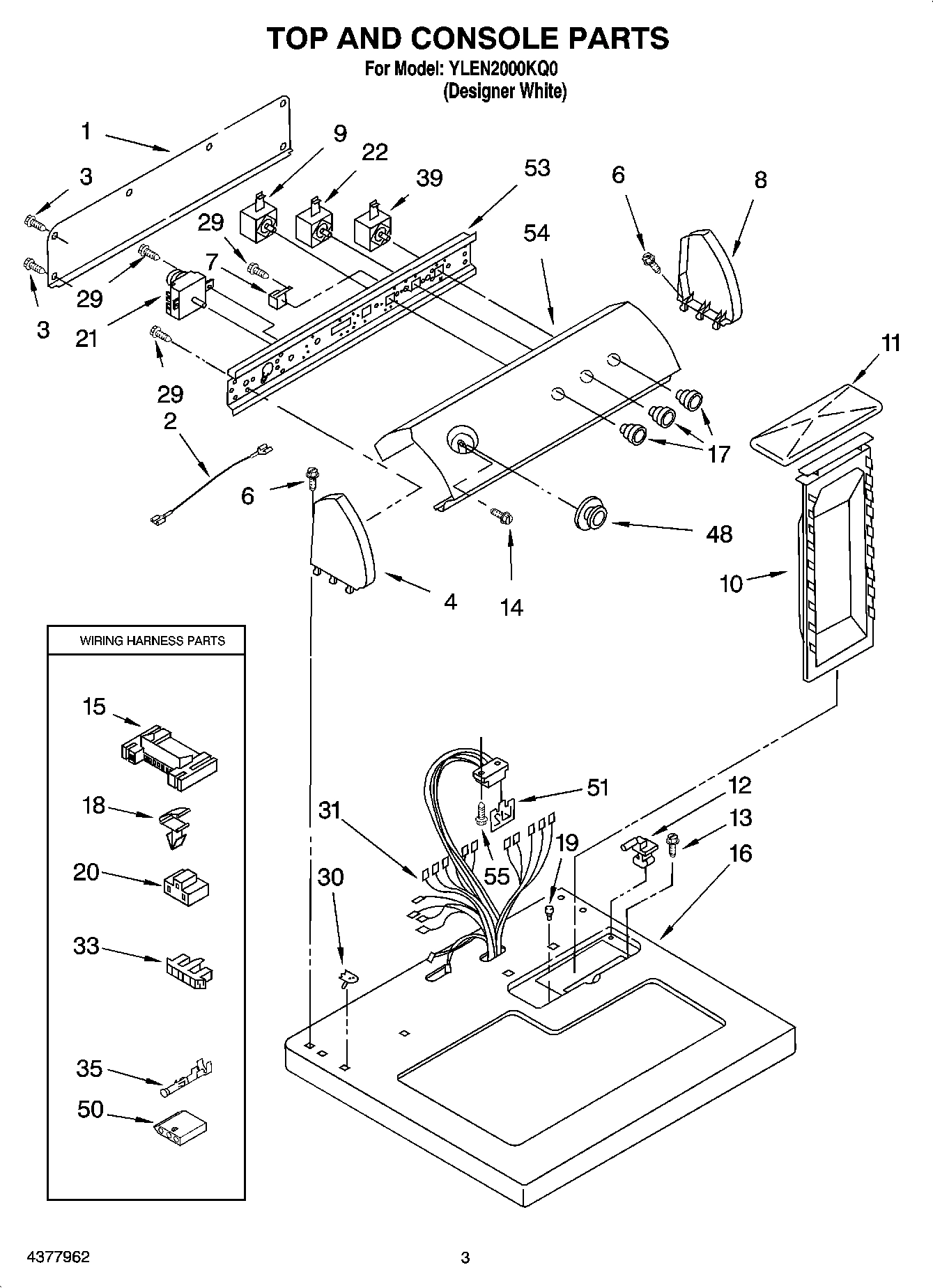 02 - TOP AND CONSOLE PARTS