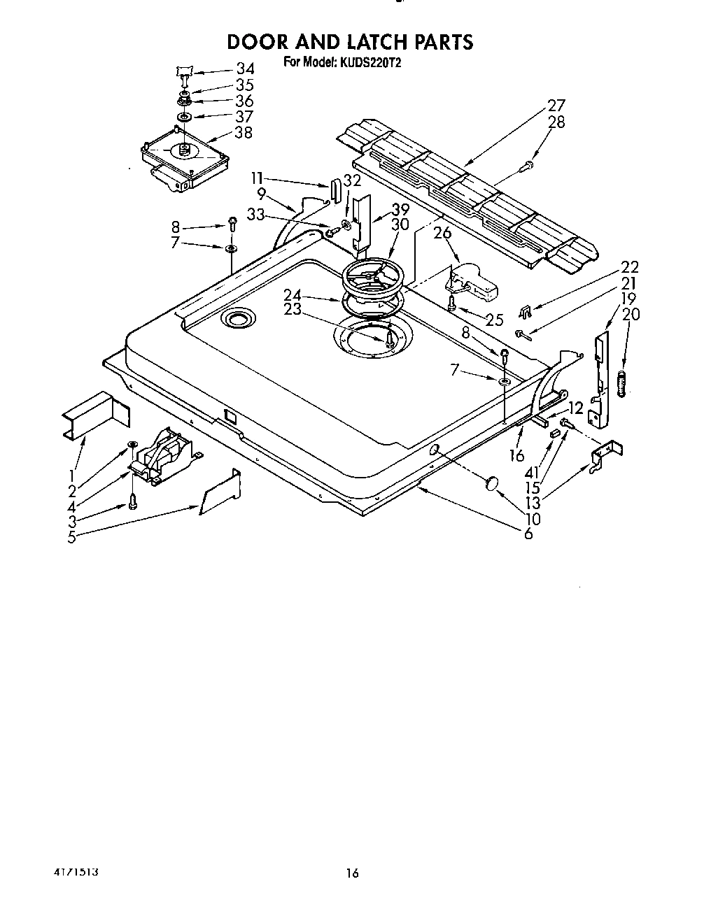 13 - DOOR AND LATCH