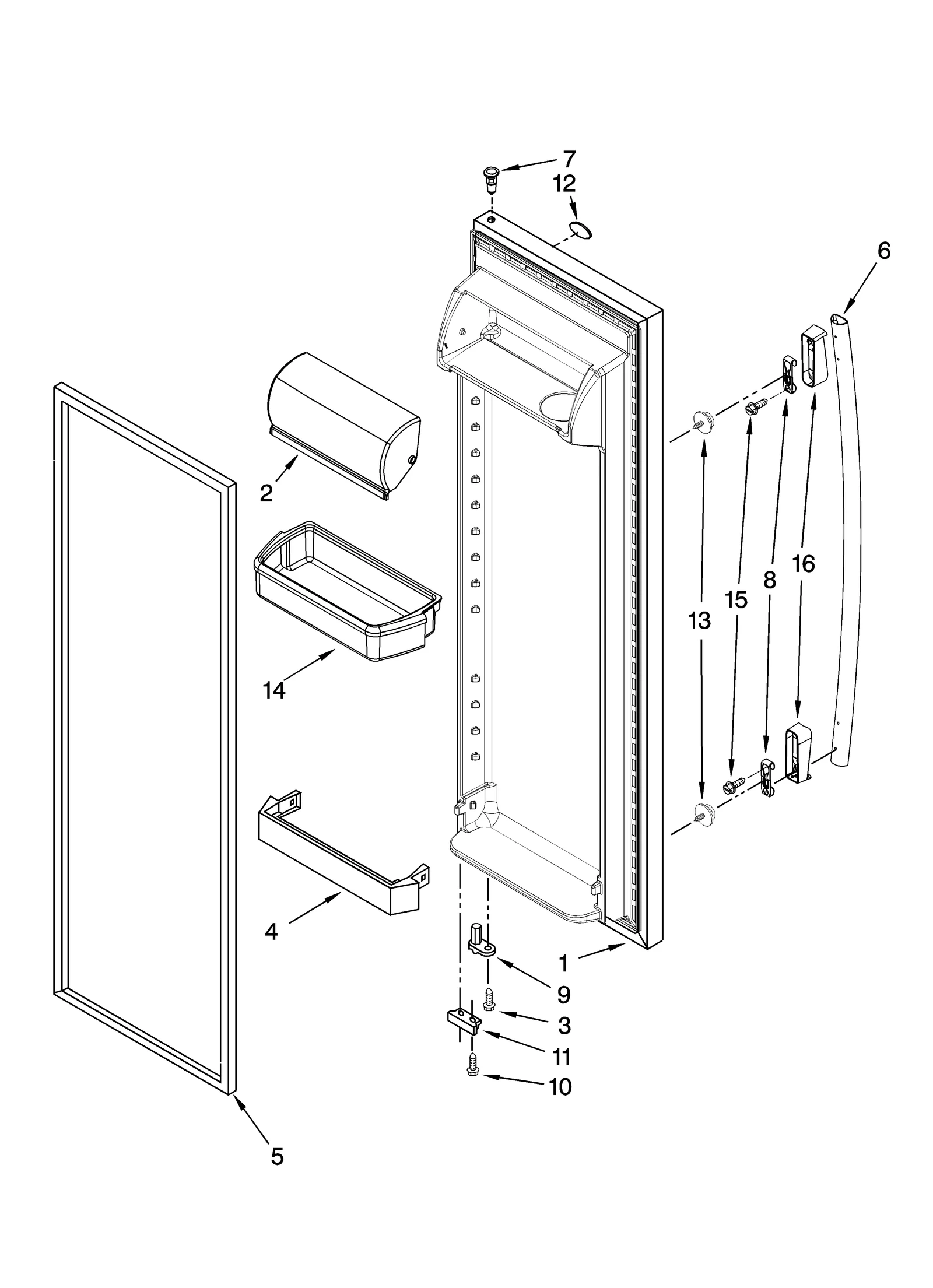 REFRIGERATOR DOOR PARTS