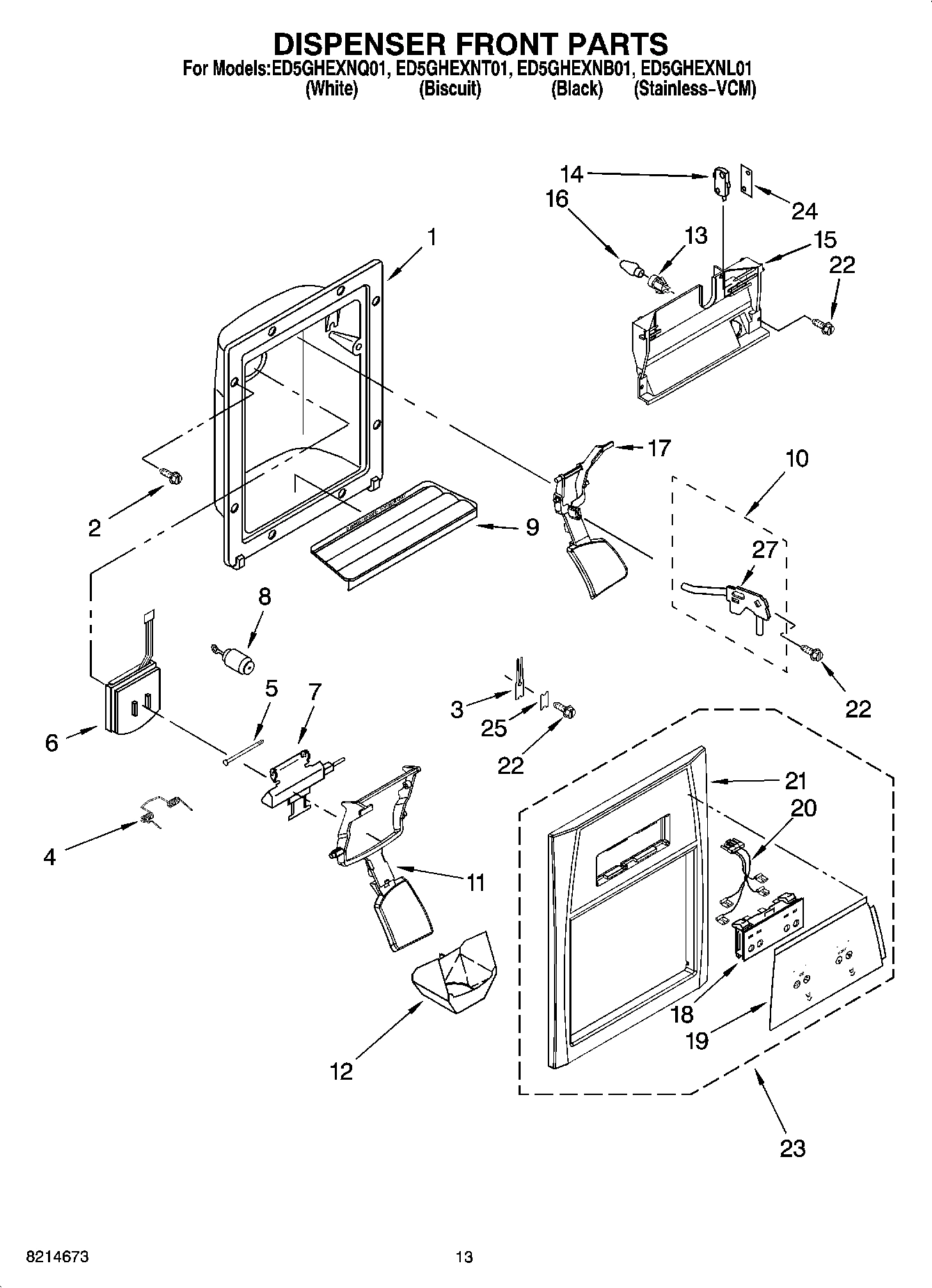 08 - DISPENSER FRONT PARTS
