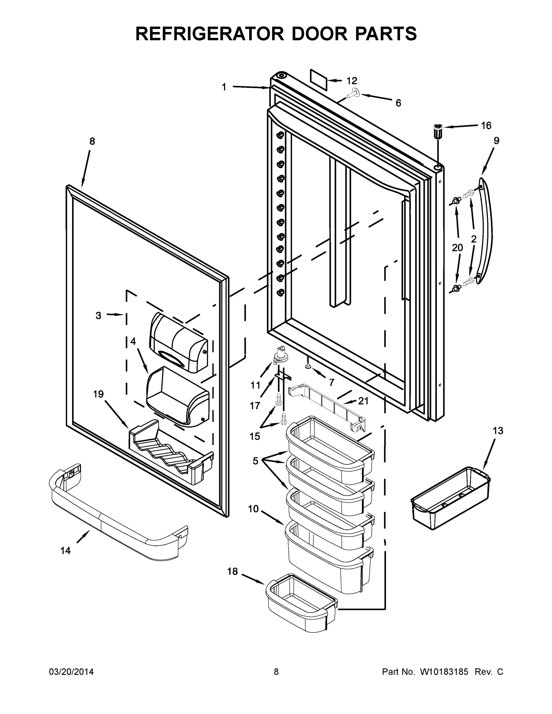 05 - REFRIGERATOR DOOR PARTS