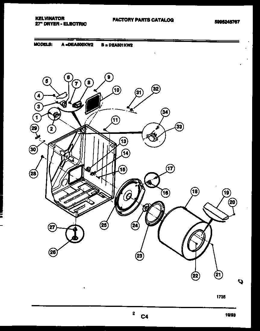 02 - CABINET AND COMPONENT PARTS