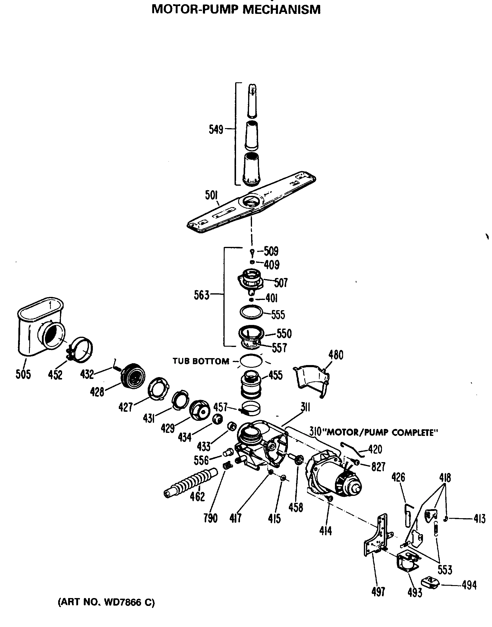 MOTOR-PUMP MECHANISM