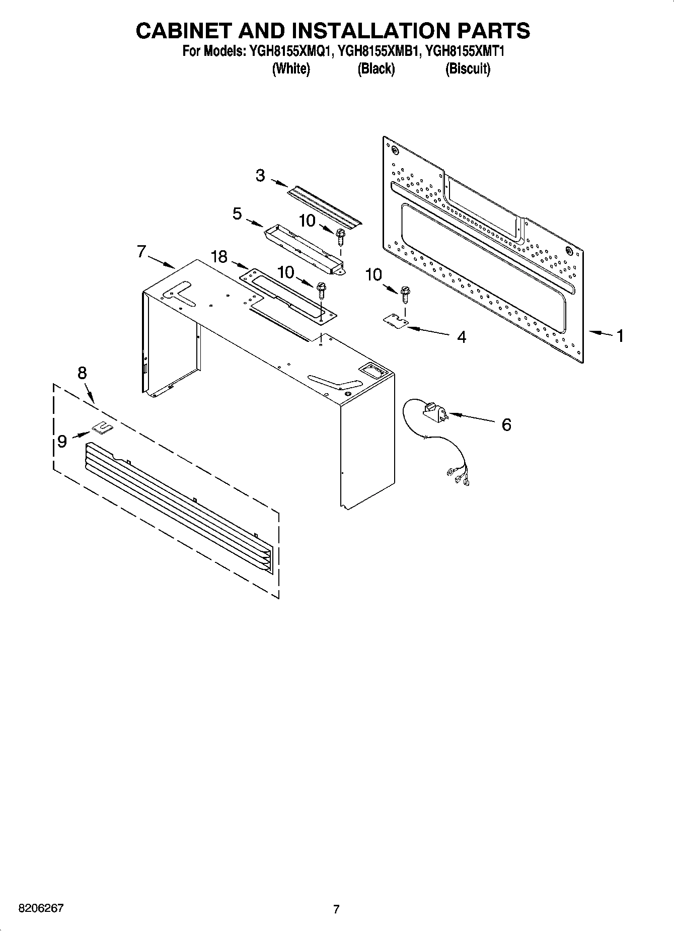 06 - CABINET AND INSTALLATION PARTS