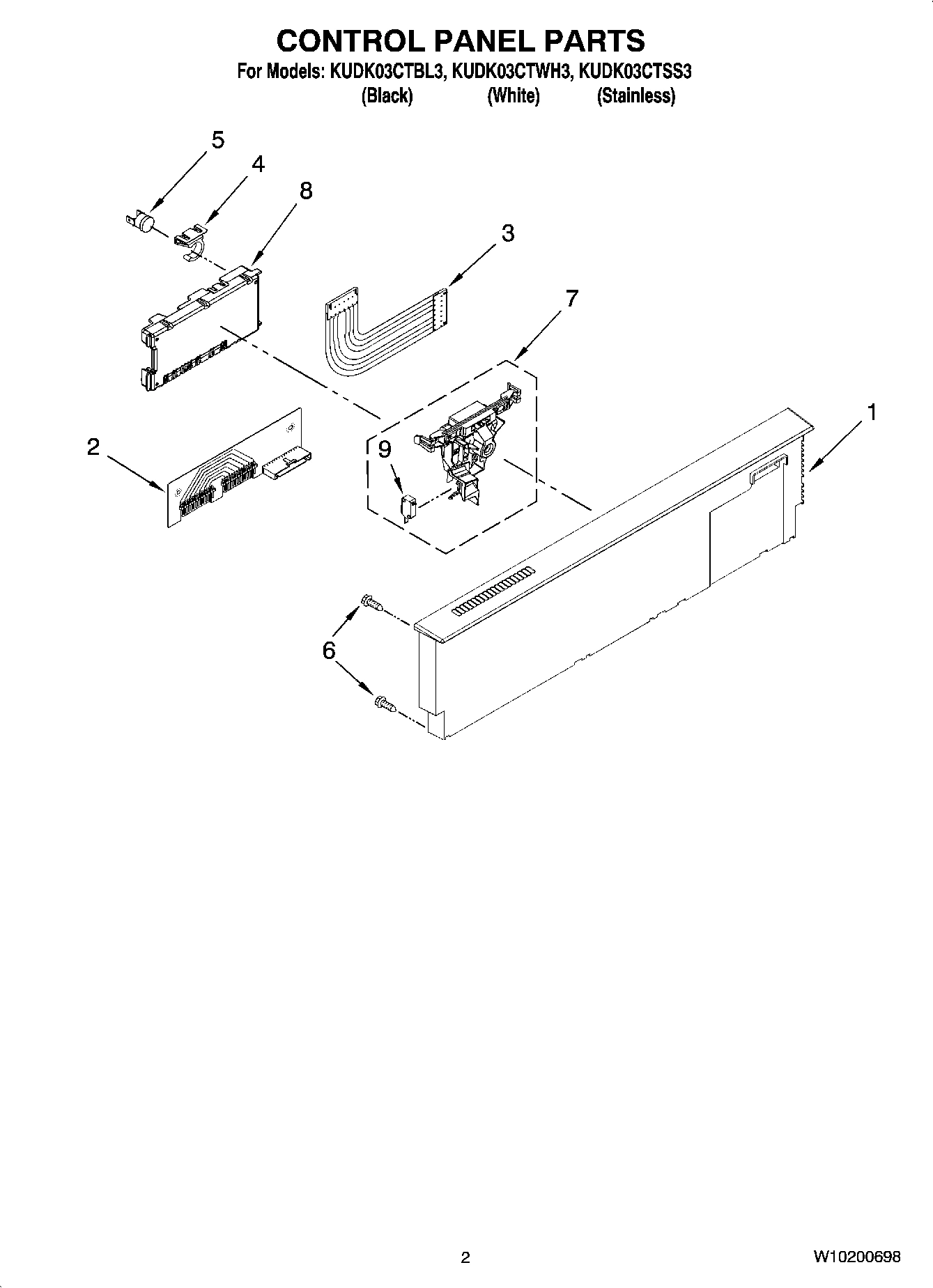02 - CONTROL PANEL PARTS