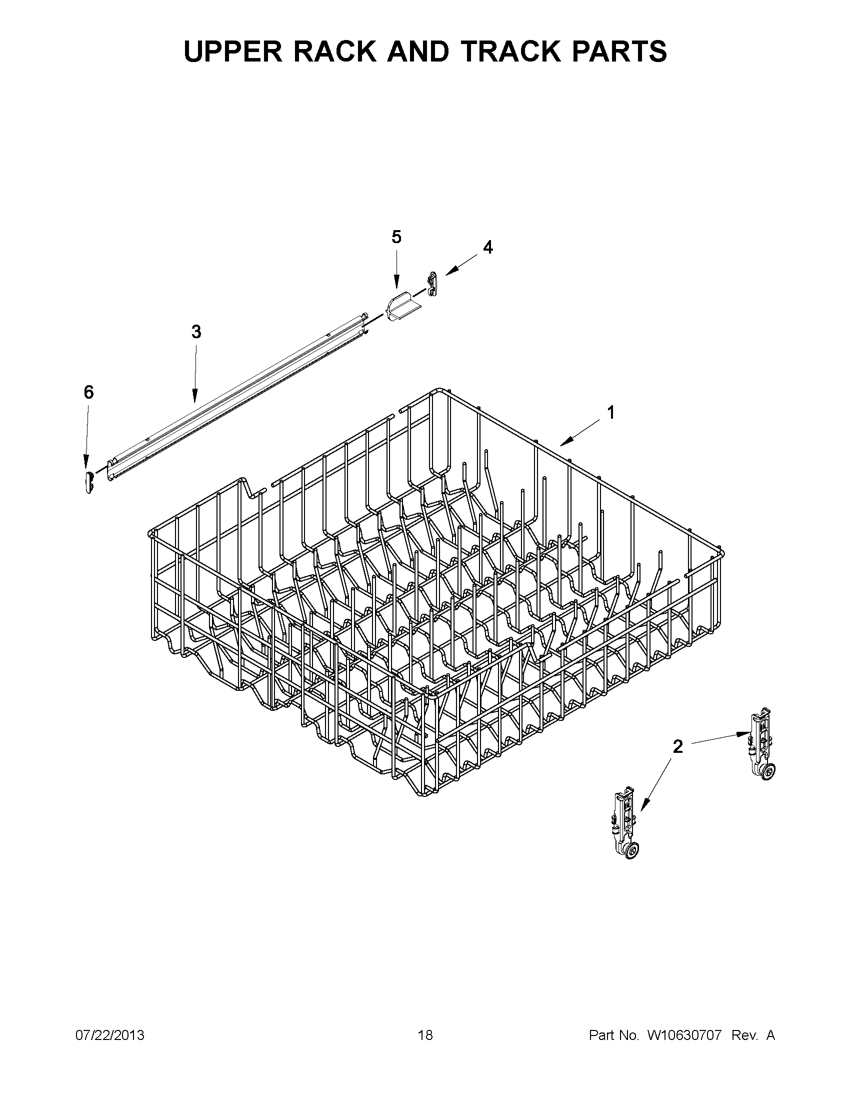 09 - UPPER RACK AND TRACK PARTS