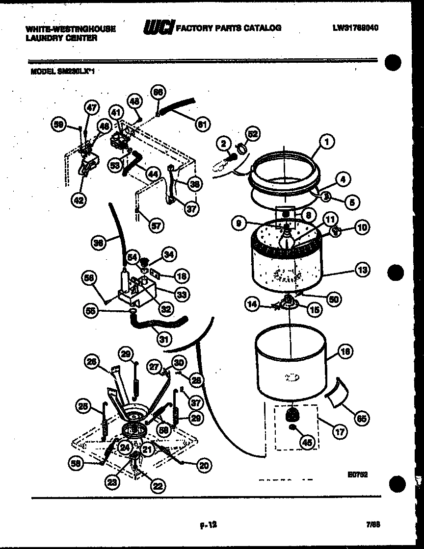 05 - TUBS, WATER VALVE AND LID SWITCH