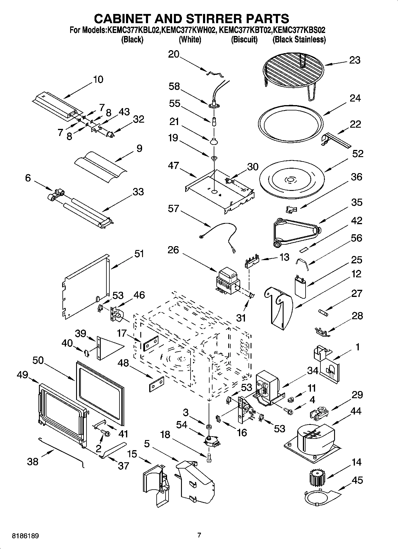 06 - CABINET AND STIRRER PARTS