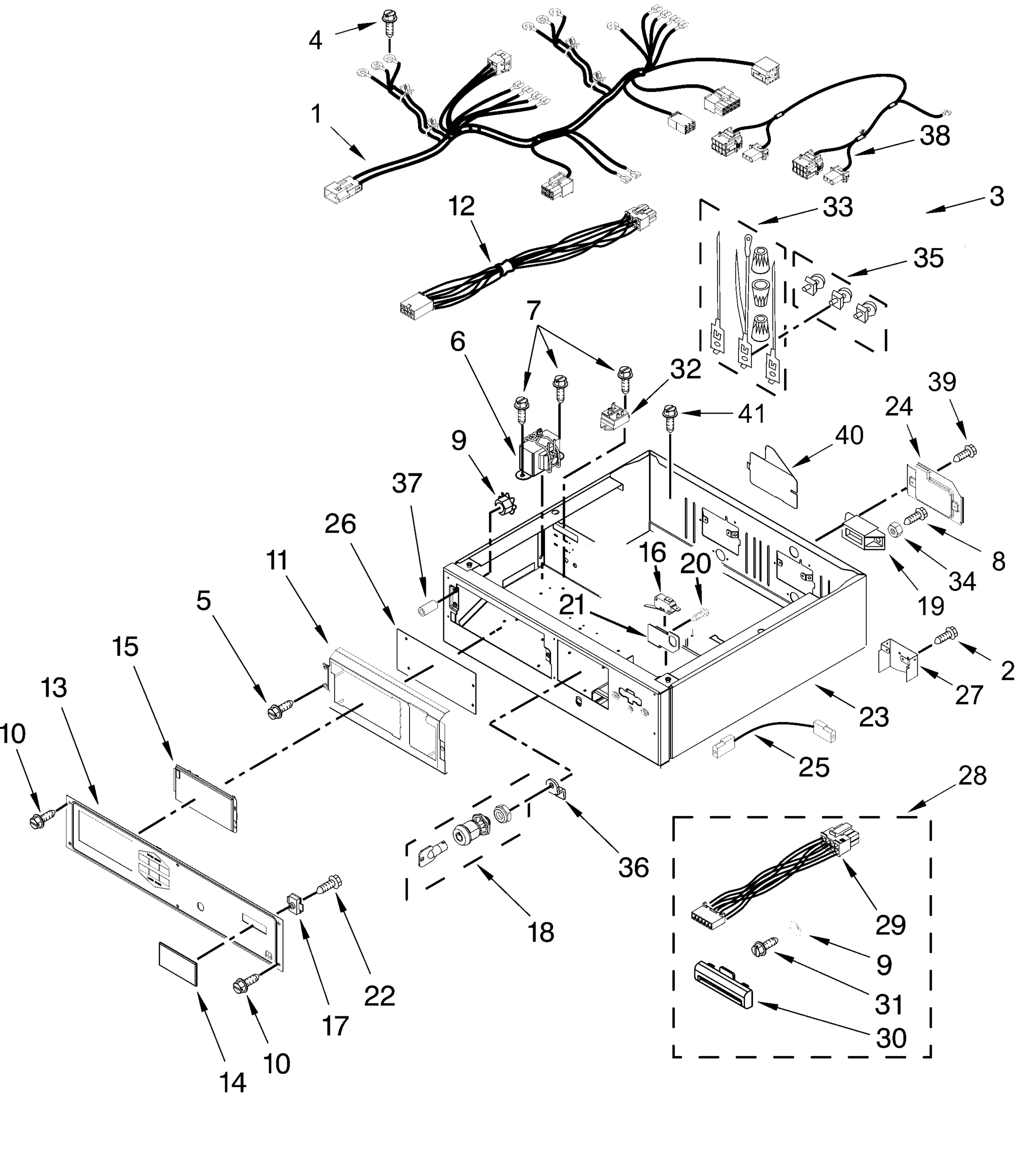 CONTROL PANEL AND SEPARATOR PARTS