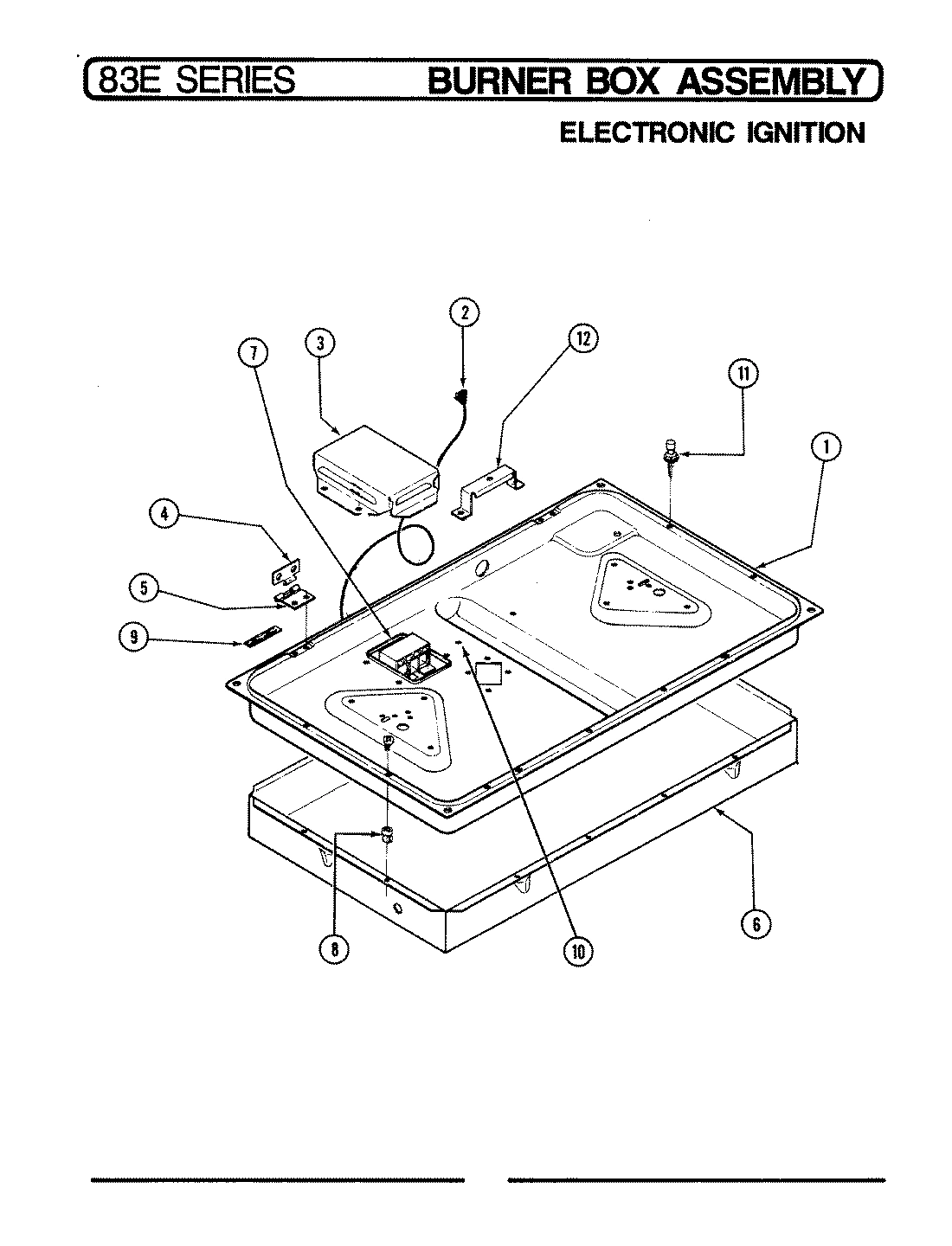01 - BURNER BOX ASSY. (ELECTRONIC IGNITION)