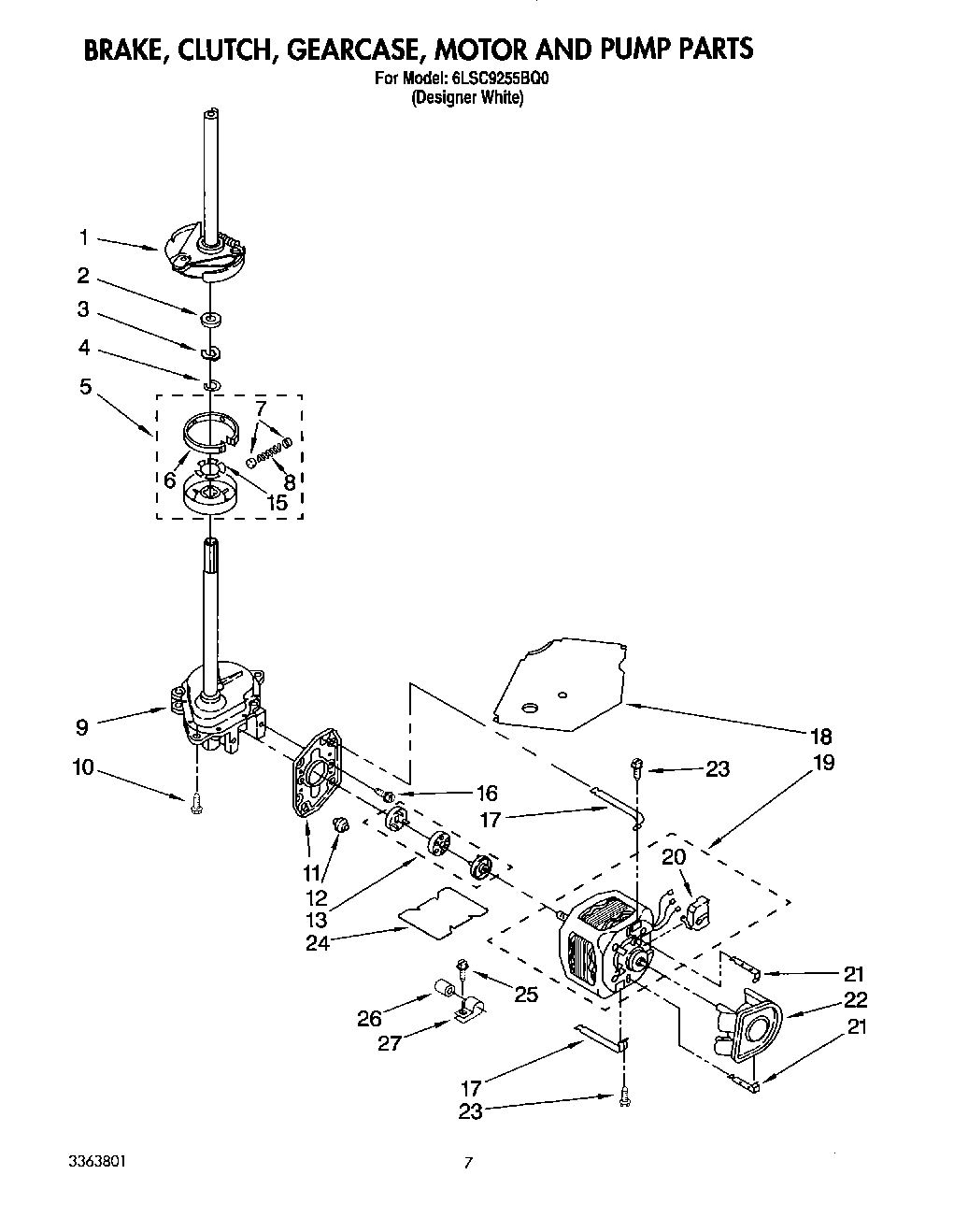 05 - BRAKE, CLUTCH, GEARCASE, MOTOR & PUMP