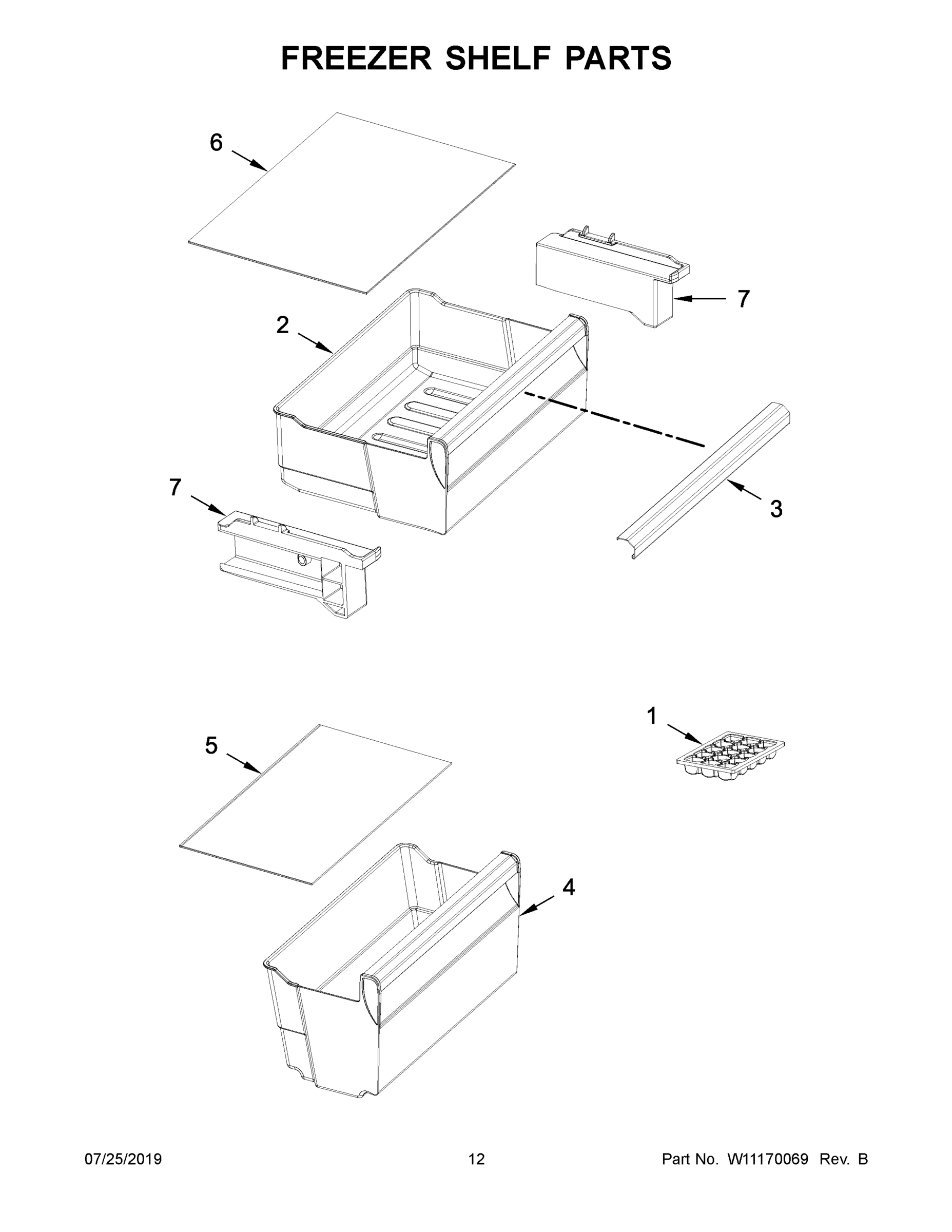 07 - FREEZER SHELF PARTS