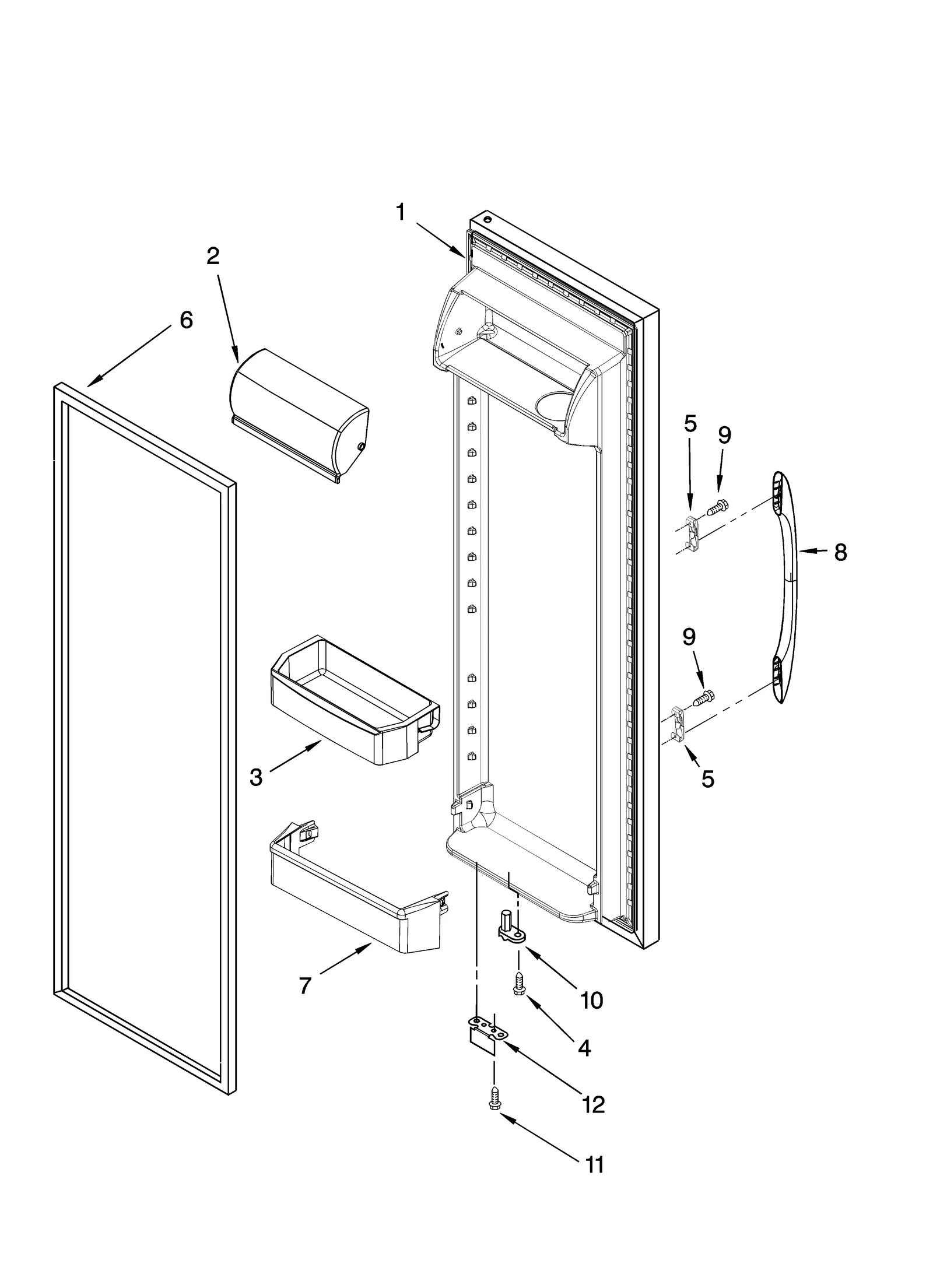 REFRIGERATOR DOOR PARTS