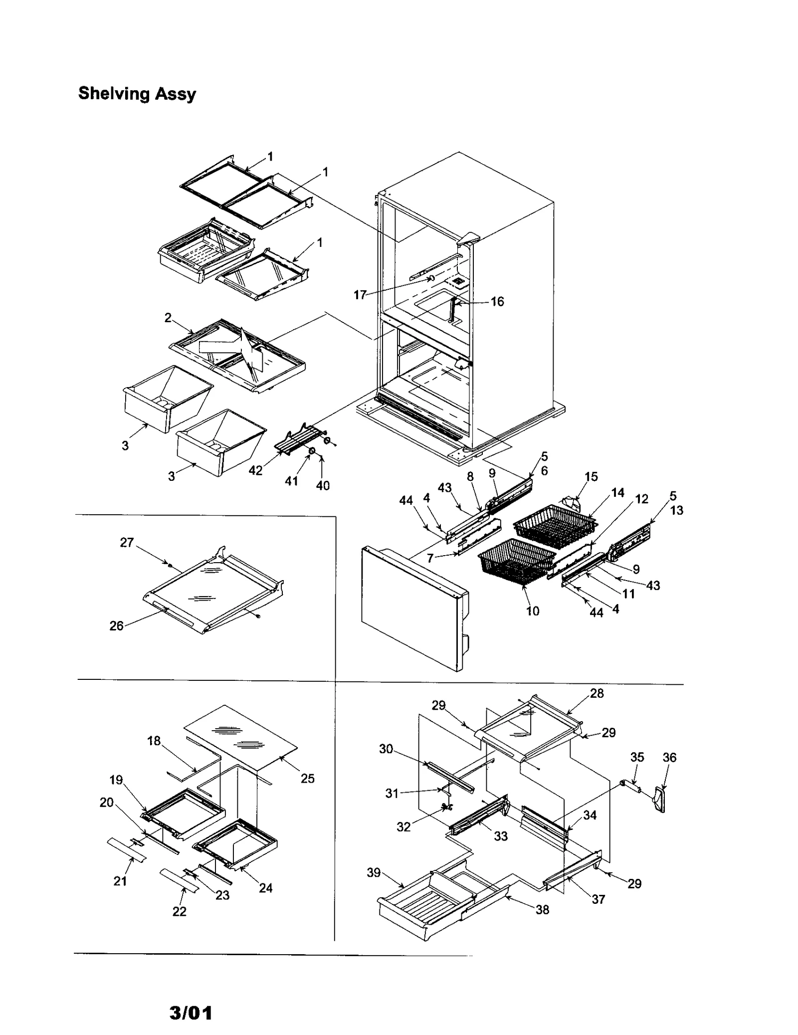 SHELVING ASSEMBLY