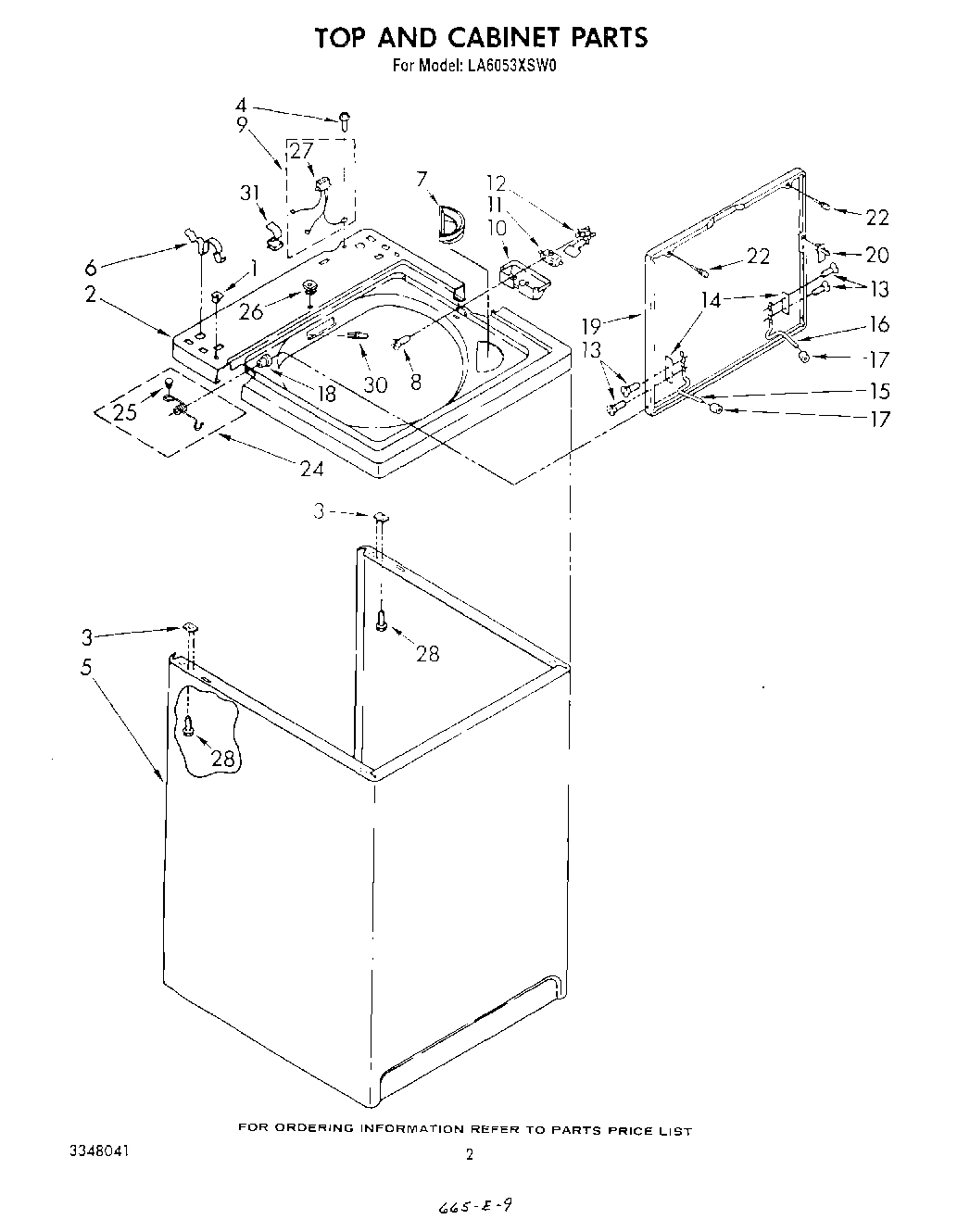 02 - TOP AND CABINET, LIT/OPTIONAL
