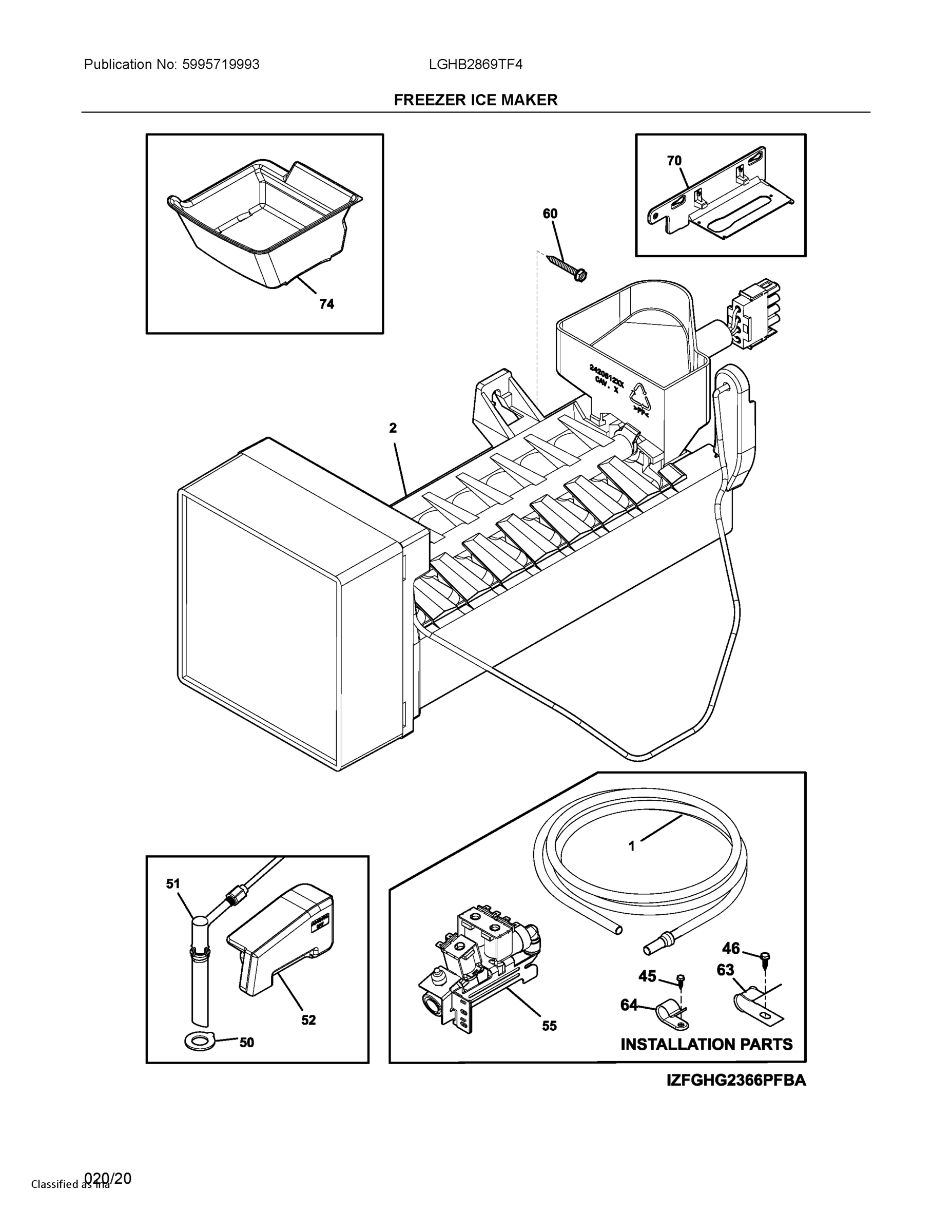 10 - FREEZER ICE MAKER