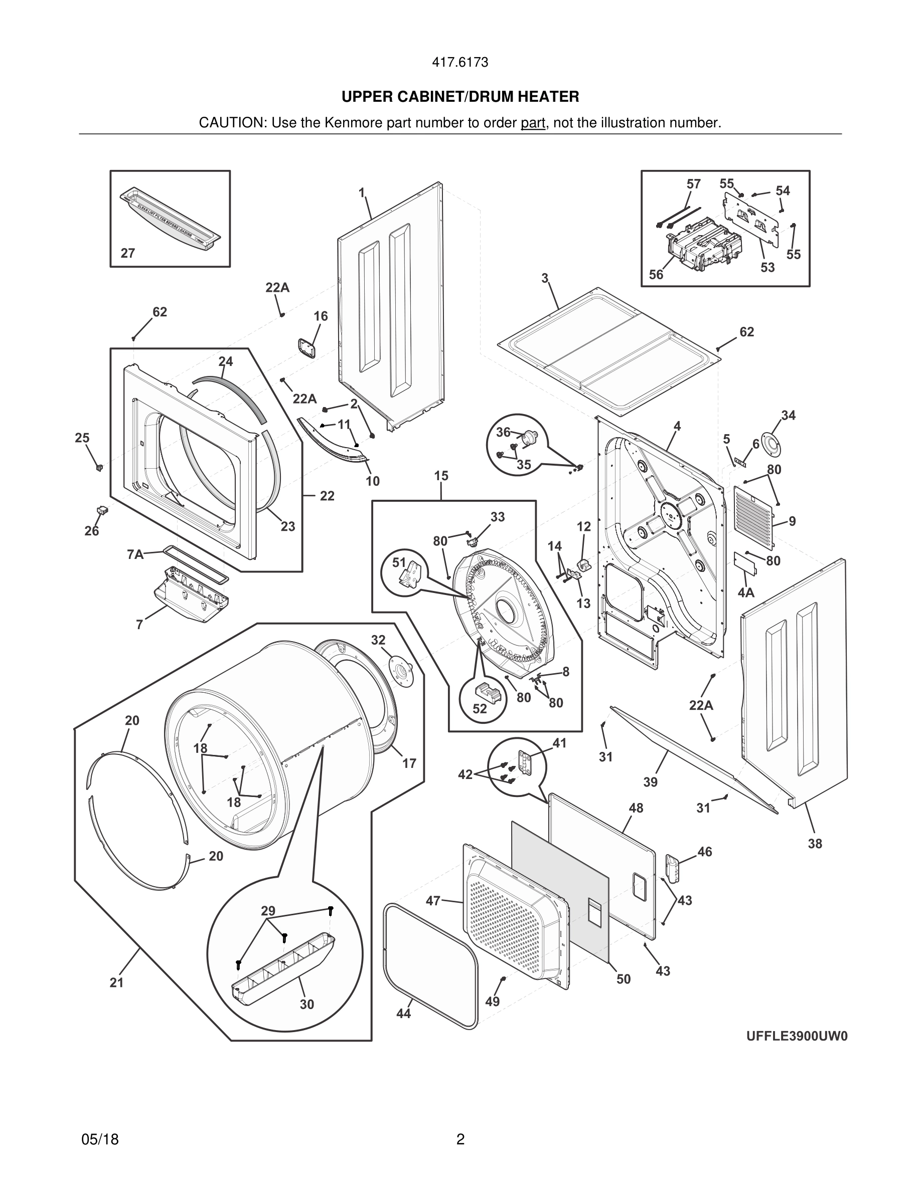 03 - UPPER CABINET/DRUM HEATER