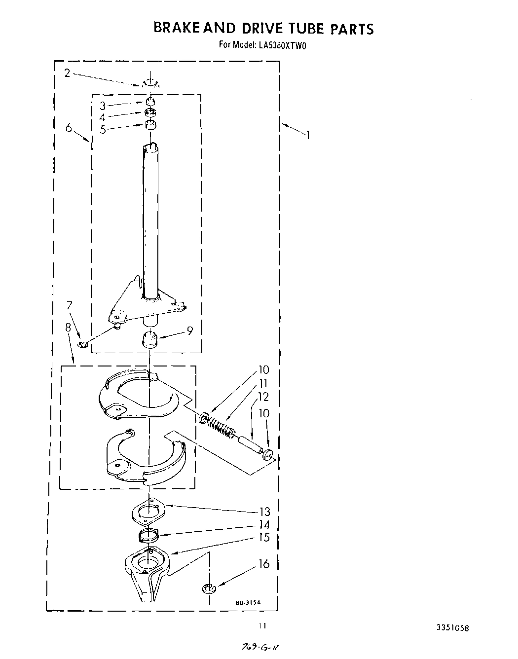 09 - BRAKE AND DRIVE TUBE